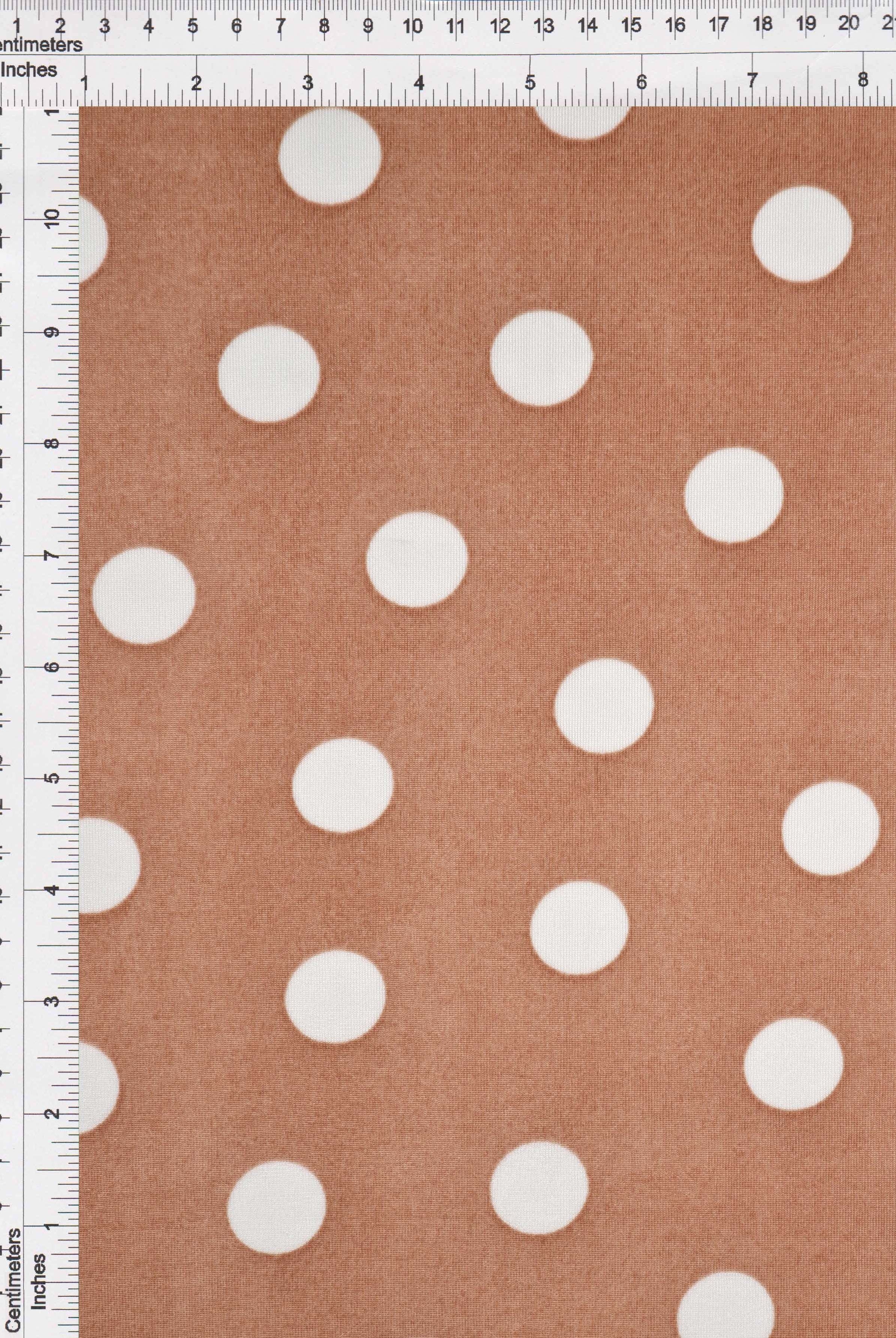 Ribbed Polka Dot Stretch Knit Fabric - KNT3963-DU1960