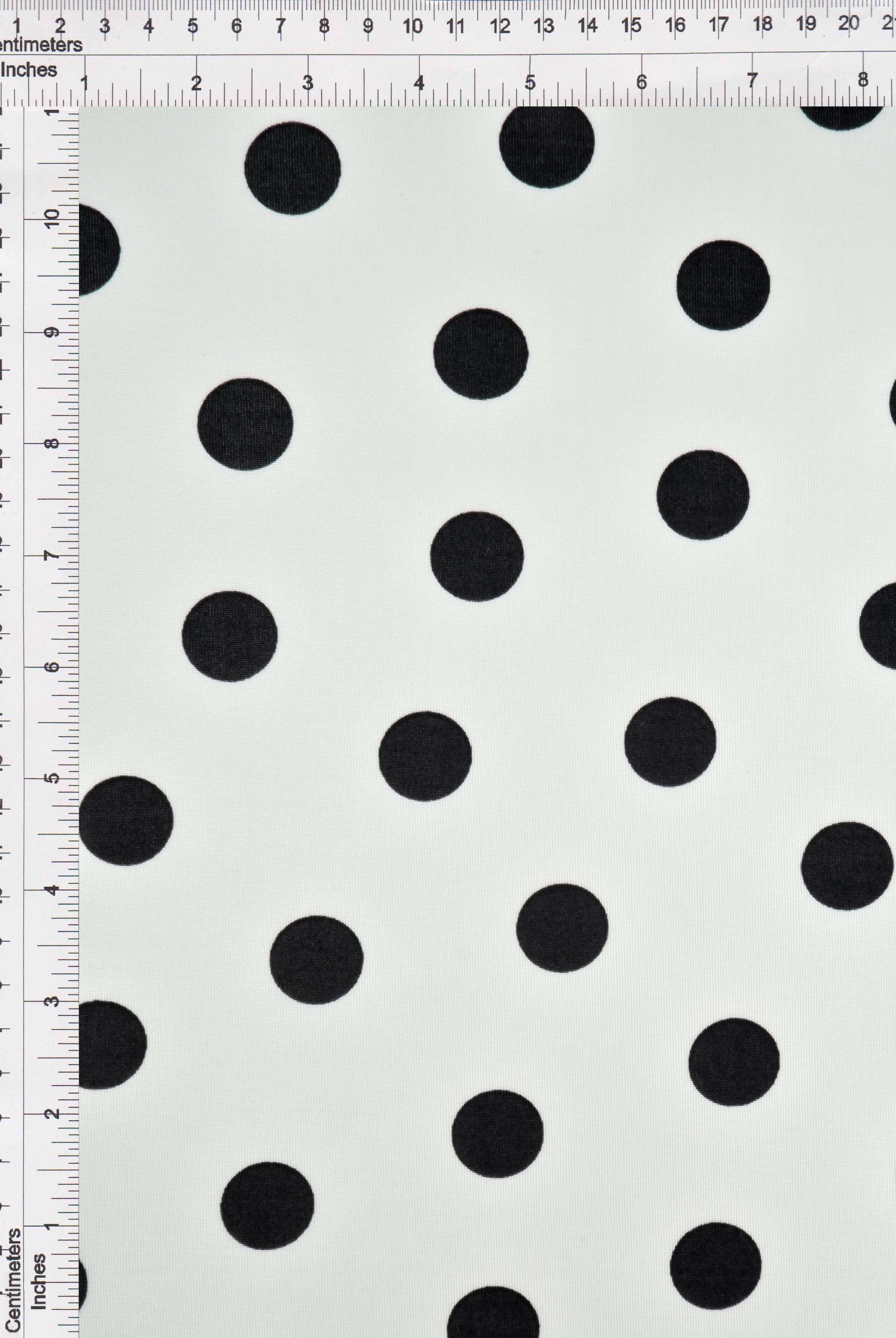 Ribbed Polka Dot Stretch Knit Fabric - KNT3963-DU1960