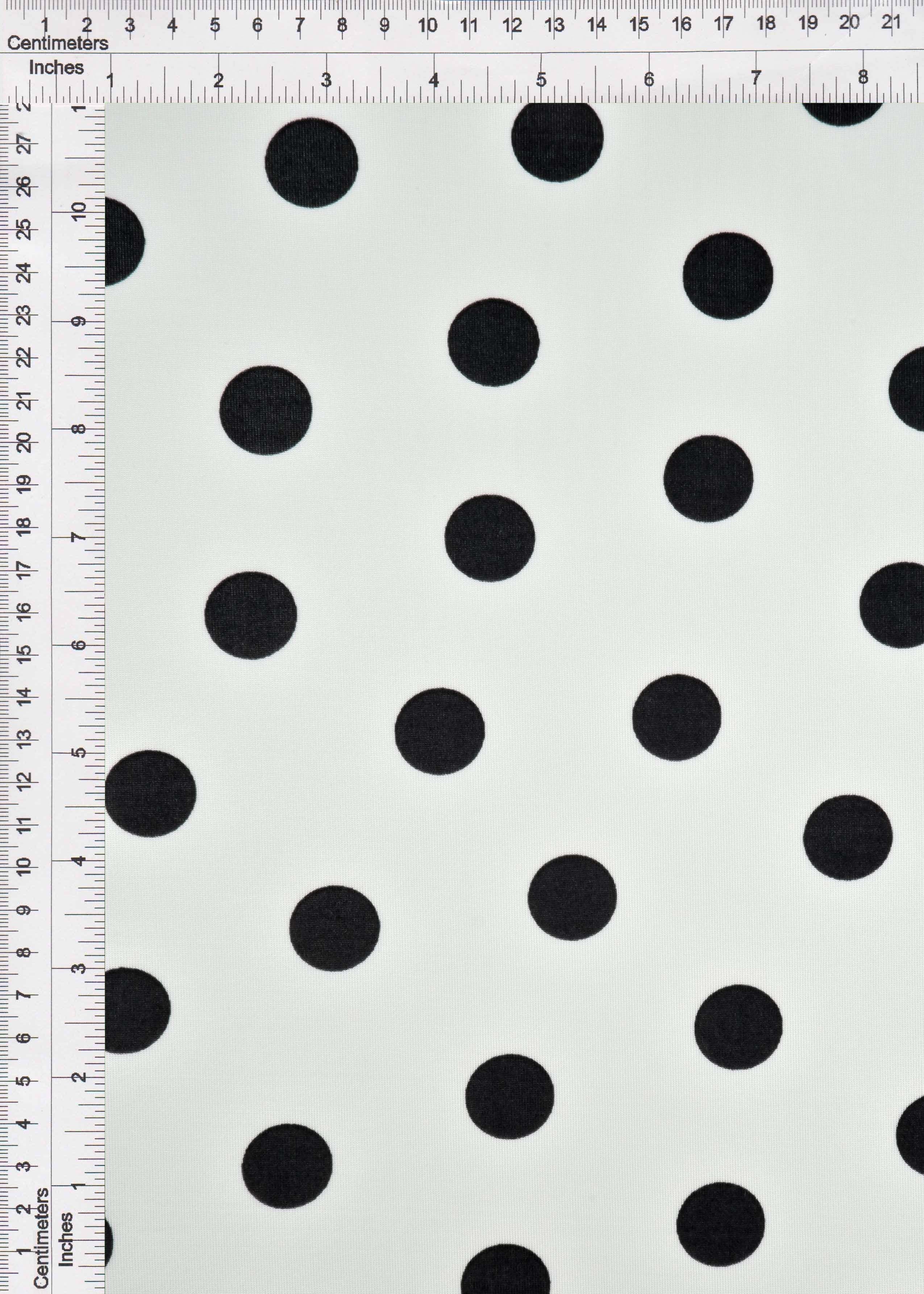Ribbed Polka Dot Stretch Knit Fabric - KNT3963-DU1960