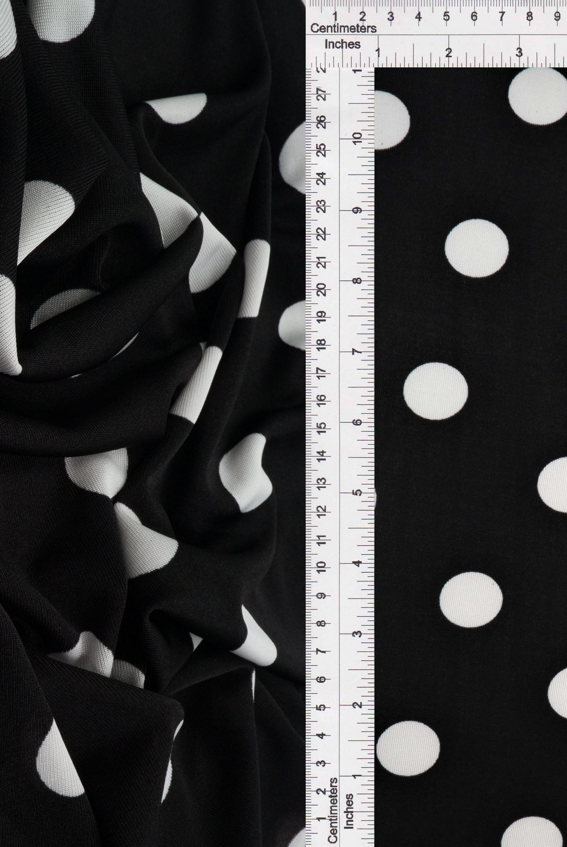 KNT3963-DU1960 BLACK BLACK BLOUSE BOTTOMS CAMI DOT DRESS IVORY KNIT POLYESTER PRINT SPANDEX STRETCH