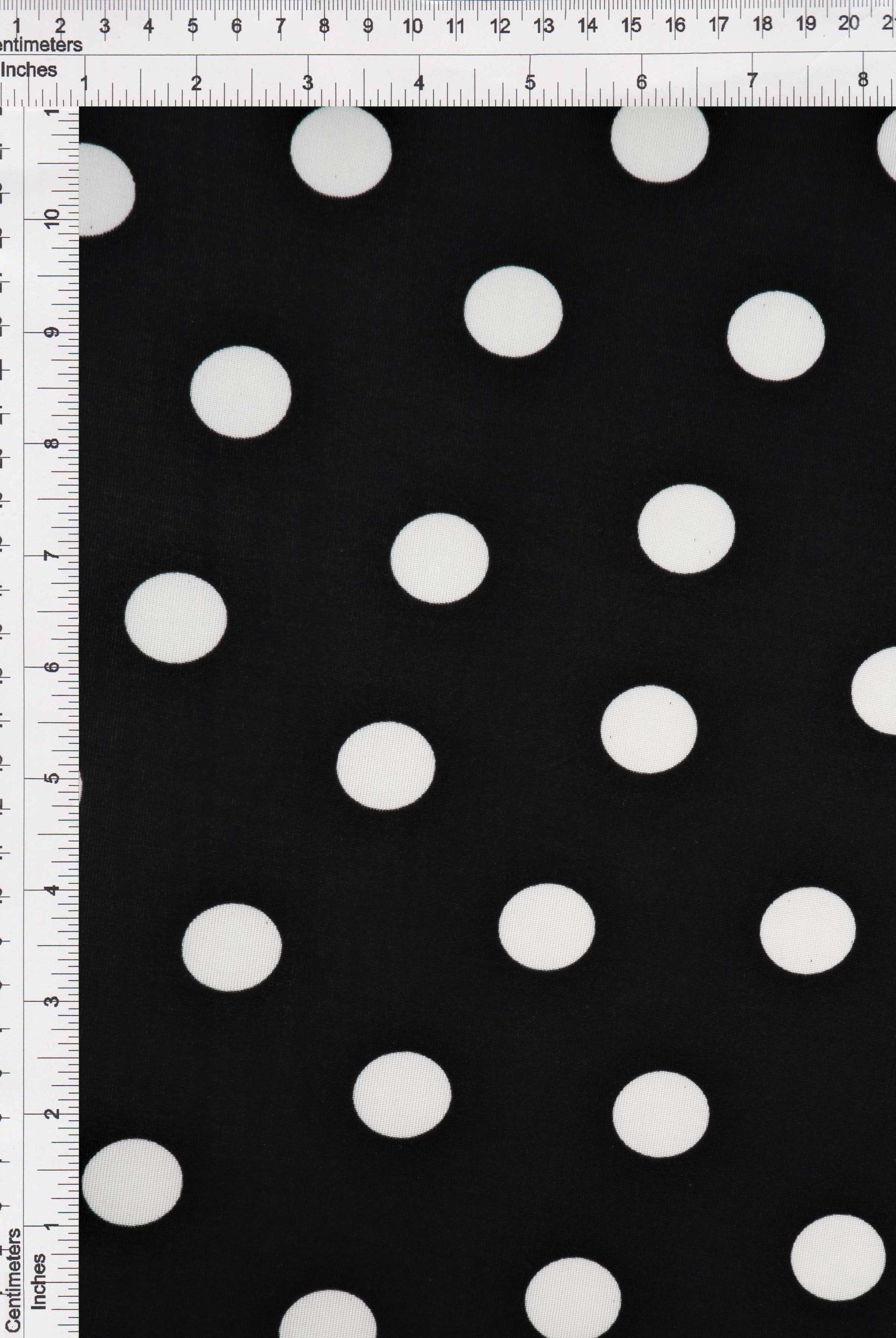 KNT3963-DU1960 BLACK BLACK BLOUSE BOTTOMS CAMI DOT DRESS IVORY KNIT POLYESTER PRINT SPANDEX STRETCH