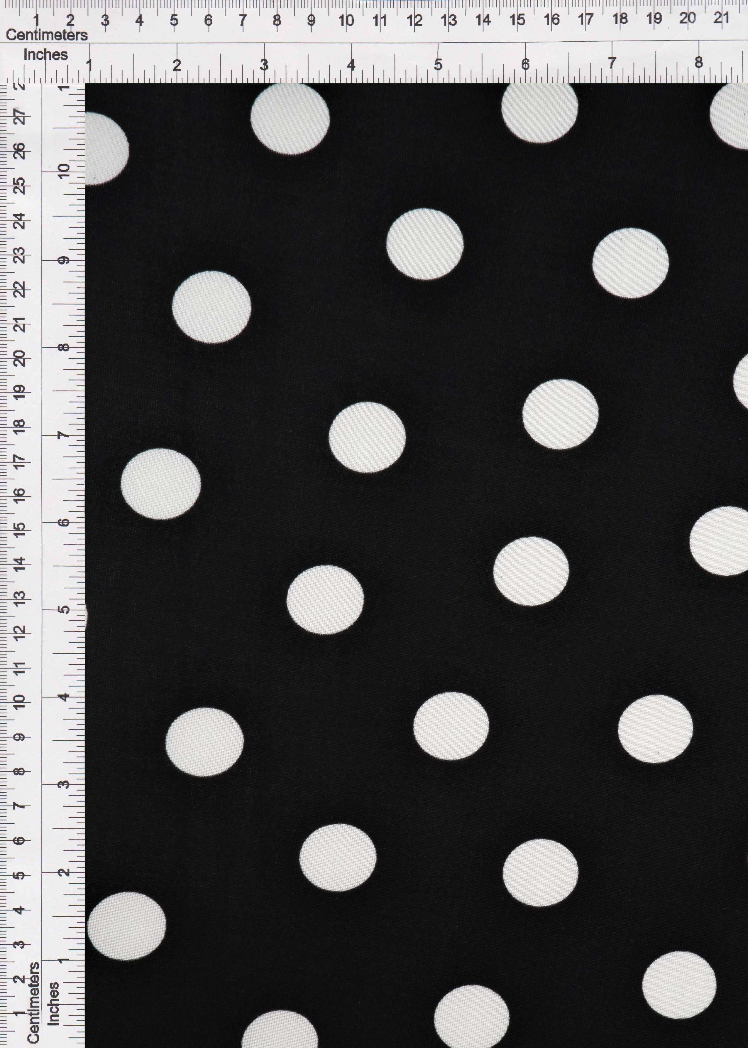 KNT3963-DU1960 BLACK BLACK BLOUSE BOTTOMS CAMI DOT DRESS IVORY KNIT POLYESTER PRINT SPANDEX STRETCH