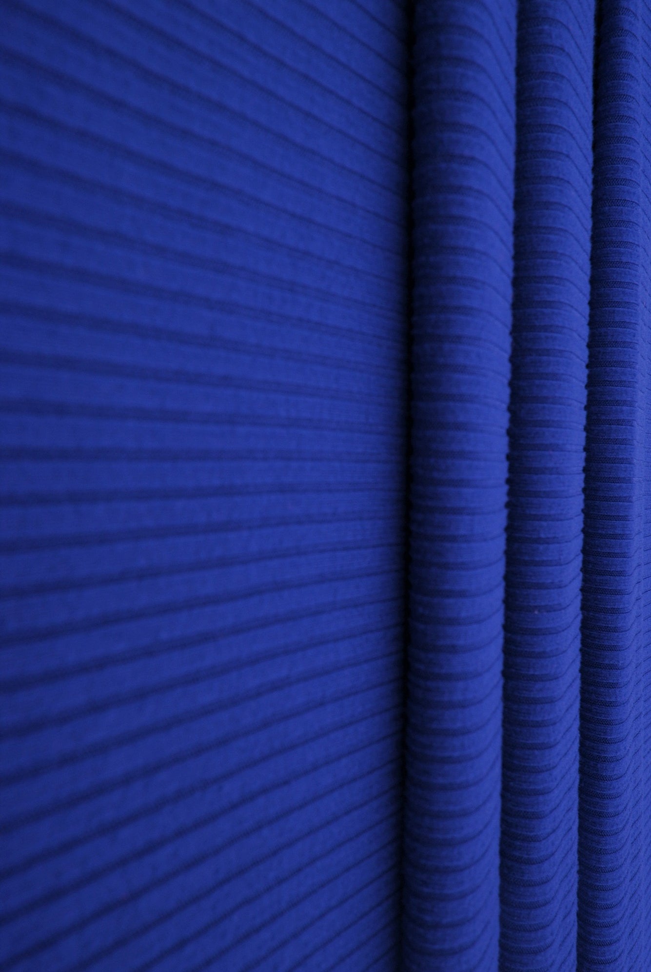 KNT4151 ROYAL BLUE BODYSUIT DRESS KNIT LOUNGEWEAR NO-PRINT POLYESTER RIB 4X2 SOLID-B SPANDEX STRETCH TOPS YUMMY