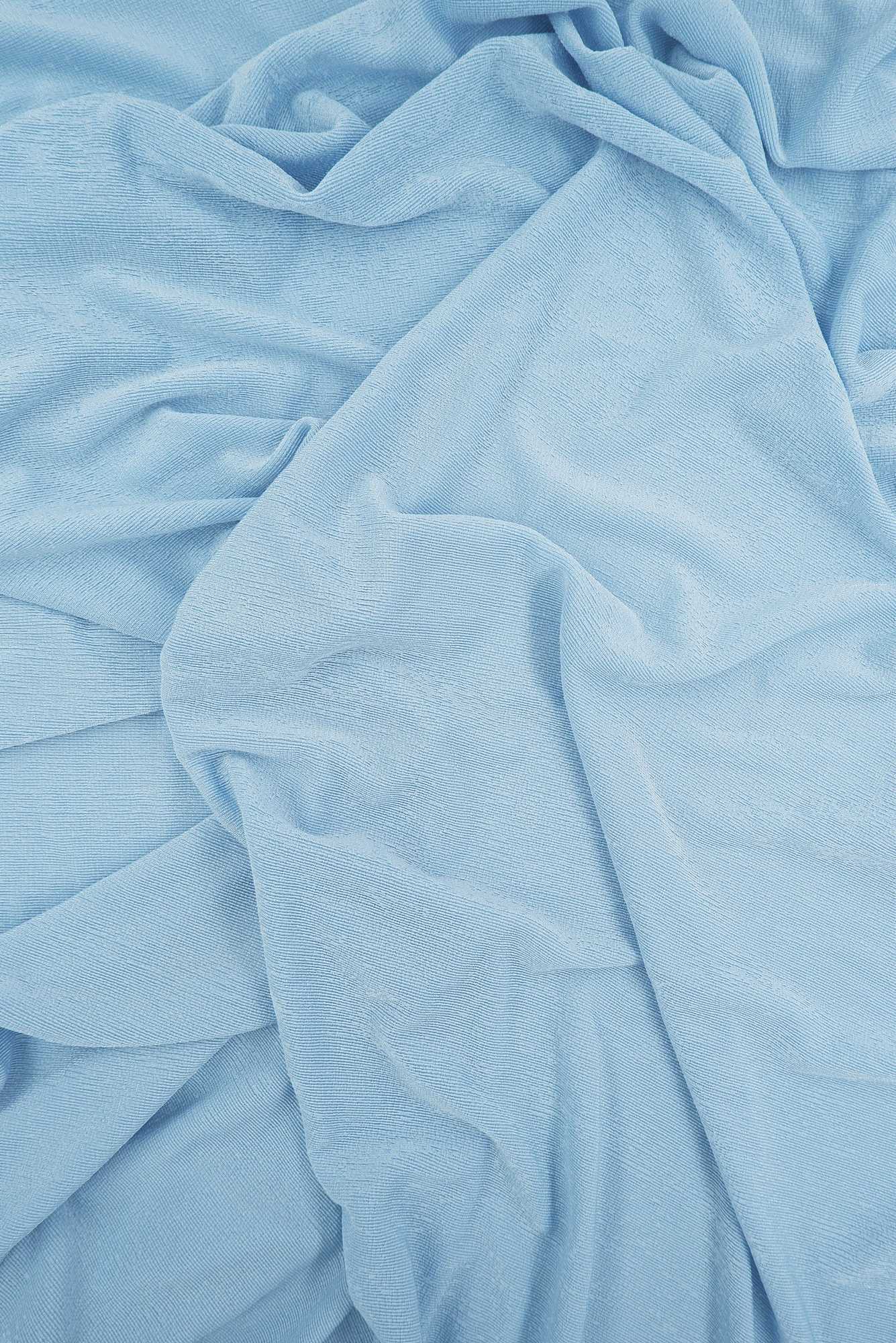 KNT3963 BLUE BABY BLUE BODYSUIT BOTTOMS CAMI DRESS KNIT LOUNGEWEAR NO-PRINT PANTS POLYESTER RIBBED 1X1 SLINKY SOLID SPANDEX STRETCH T-SHIRT TOPS TUNICS