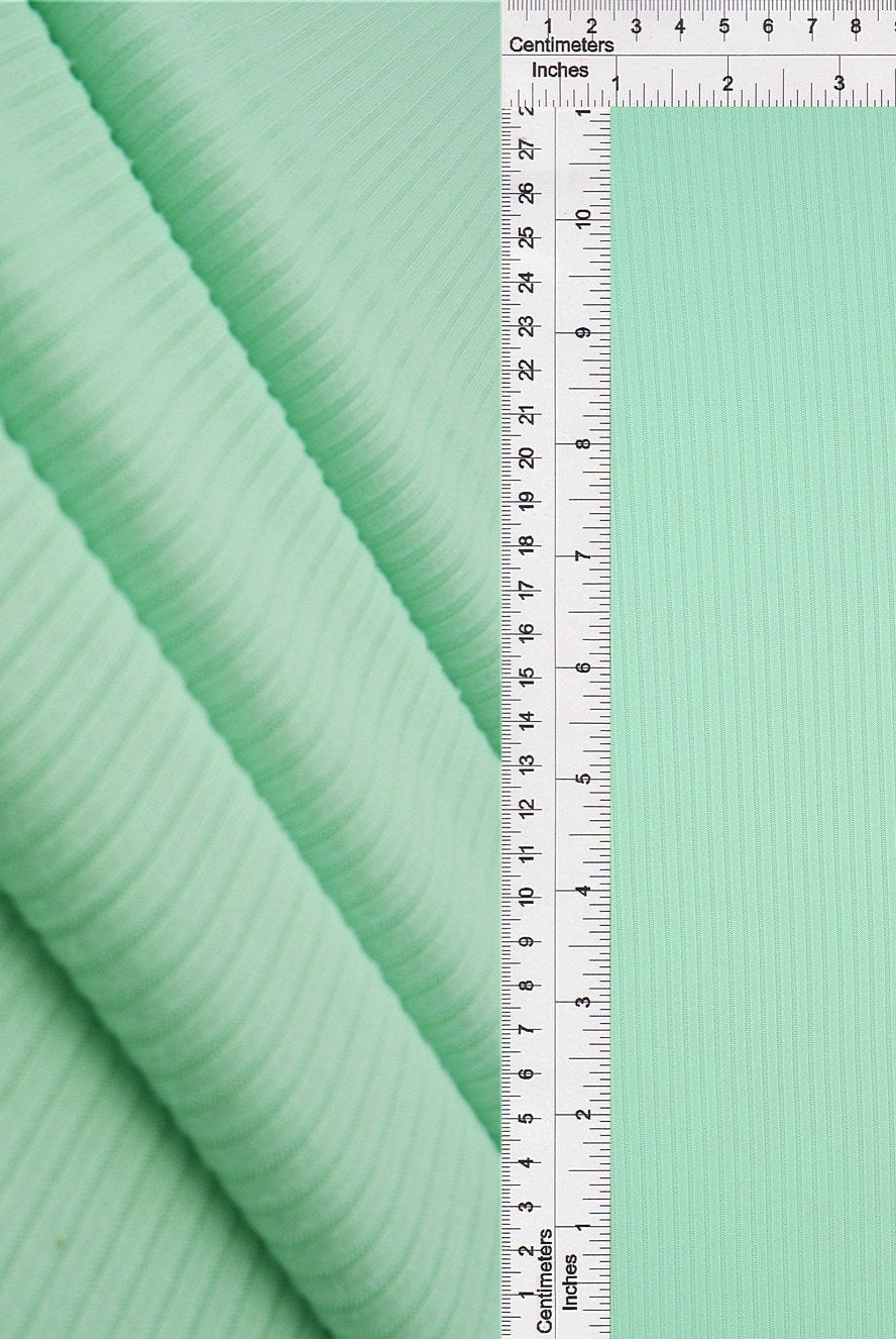 Rib Solid Stretch Knit Fabric - KNT4151
