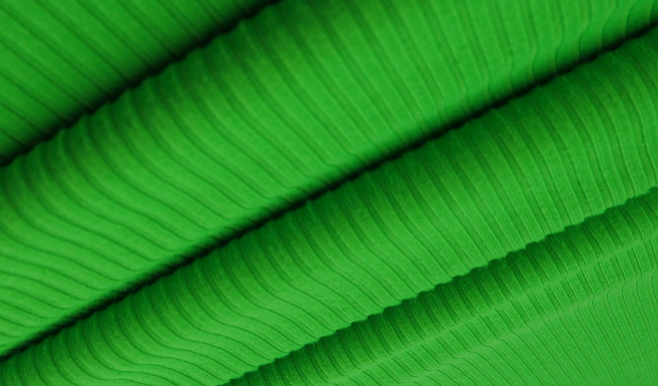 KNT4151 GREEN BIKER SHORTS BODYSUIT BOTTOMS CAMI DRESS GREEN KNIT LOUNGEWEAR NO-PRINT POLYESTER RIB 4X2 SOLID-B SPANDEX STRETCH TOPS YUMMY