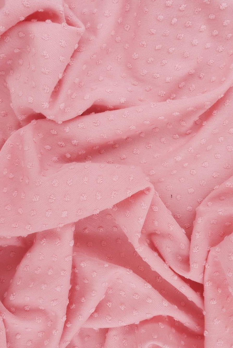 Jacquard Swiss Dot Stretch Knit Fabric - KNT4225