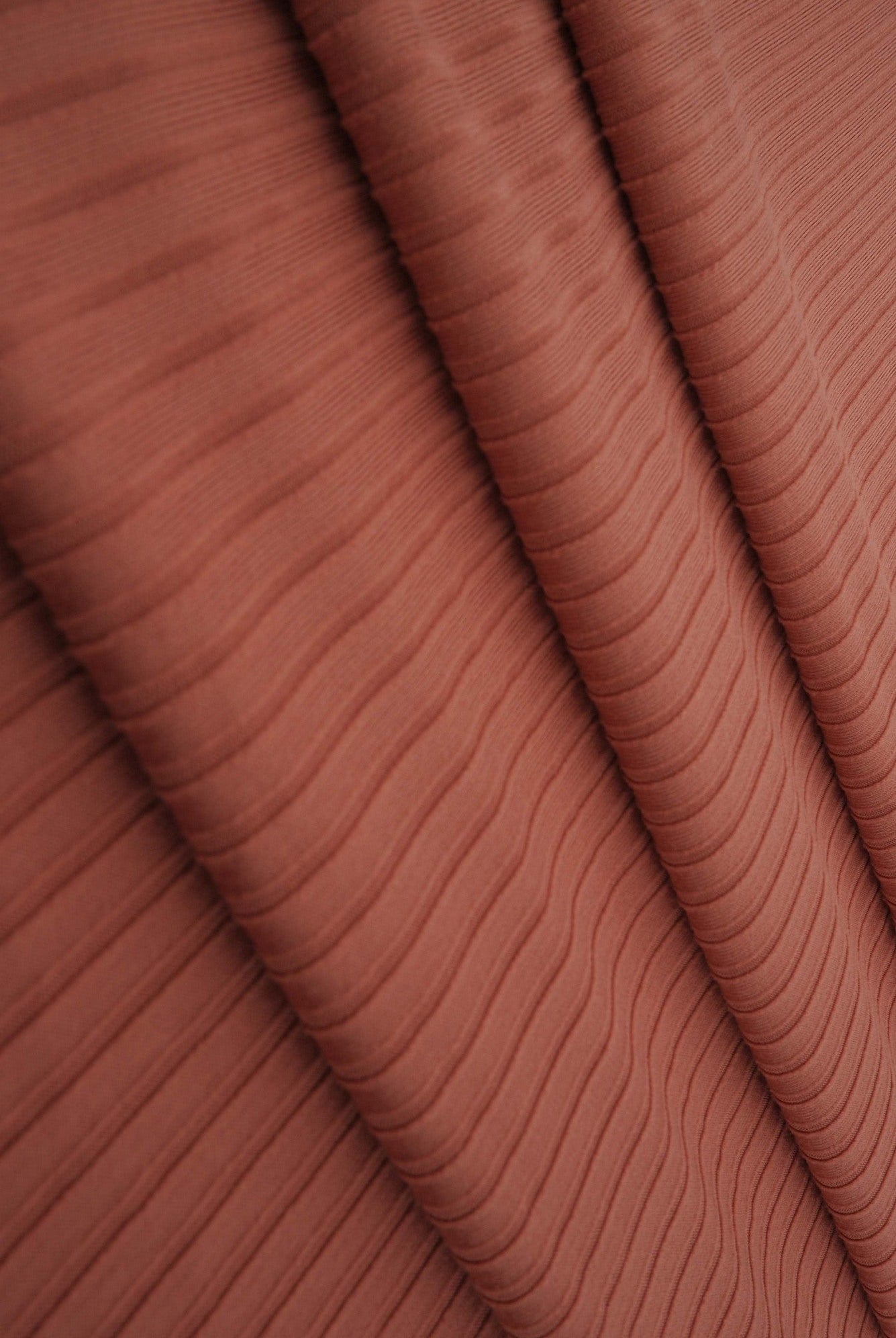 Rib Solid Stretch Knit Fabric - KNT4135