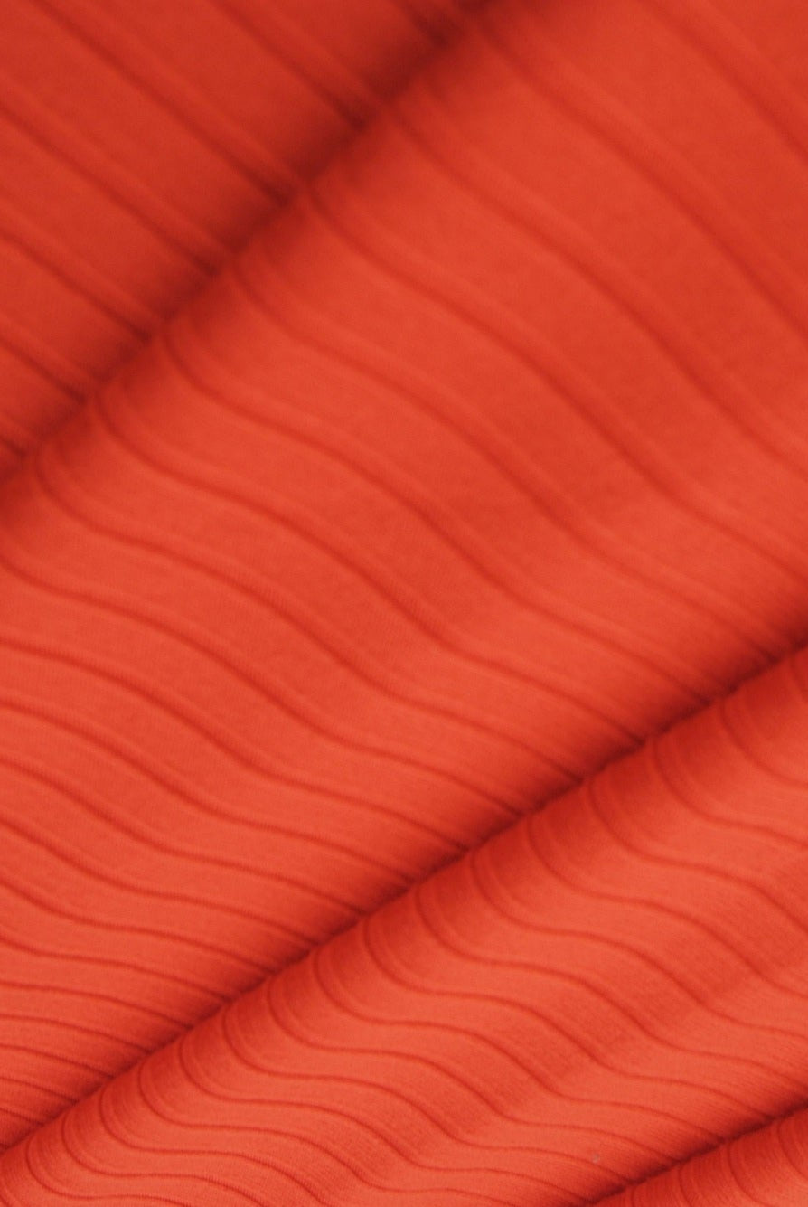 Rib Solid Stretch Knit Fabric - KNT4135
