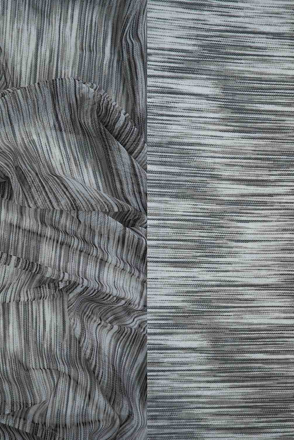 MESH-Q10907 CHARCOAL/GREY BLACK BLOUSE BODYSUIT CAMI FLOCKING GREY LOUNGEWEAR MARLED MELANGE MESH MISSONI POLYESTER PRINT SILVER SPACE DYE SPANDEX STRETCH TOPS TUNICS WHITE