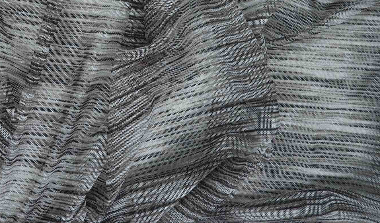 MESH-Q10907 CHARCOAL/GREY BLACK BLOUSE BODYSUIT CAMI FLOCKING GREY LOUNGEWEAR MARLED MELANGE MESH MISSONI POLYESTER PRINT SILVER SPACE DYE SPANDEX STRETCH TOPS TUNICS WHITE