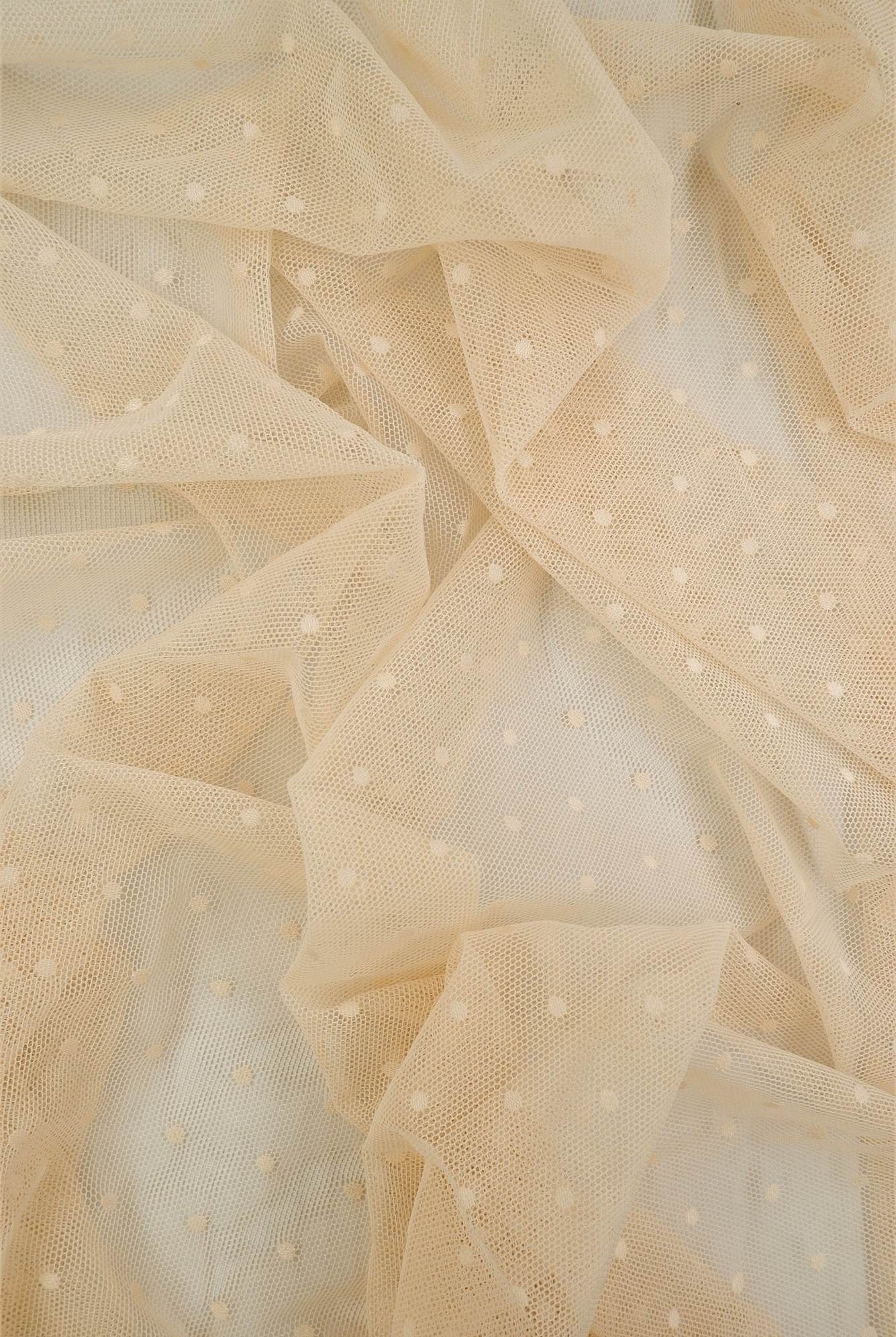 Polka Dot Lace Stretch Fabric - LACE3759