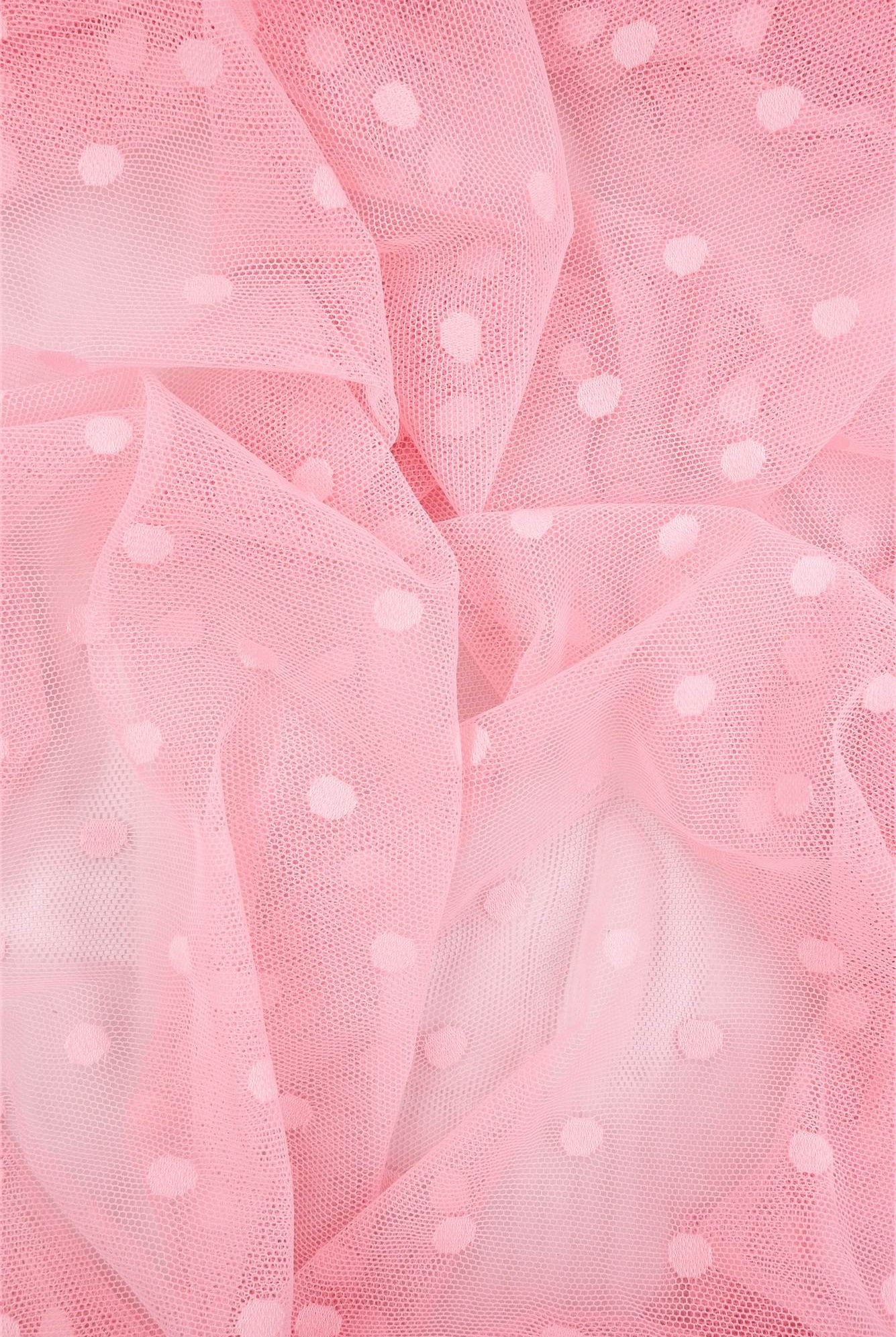 Polka Dot Mesh Stretch Fabric - MESH-3698