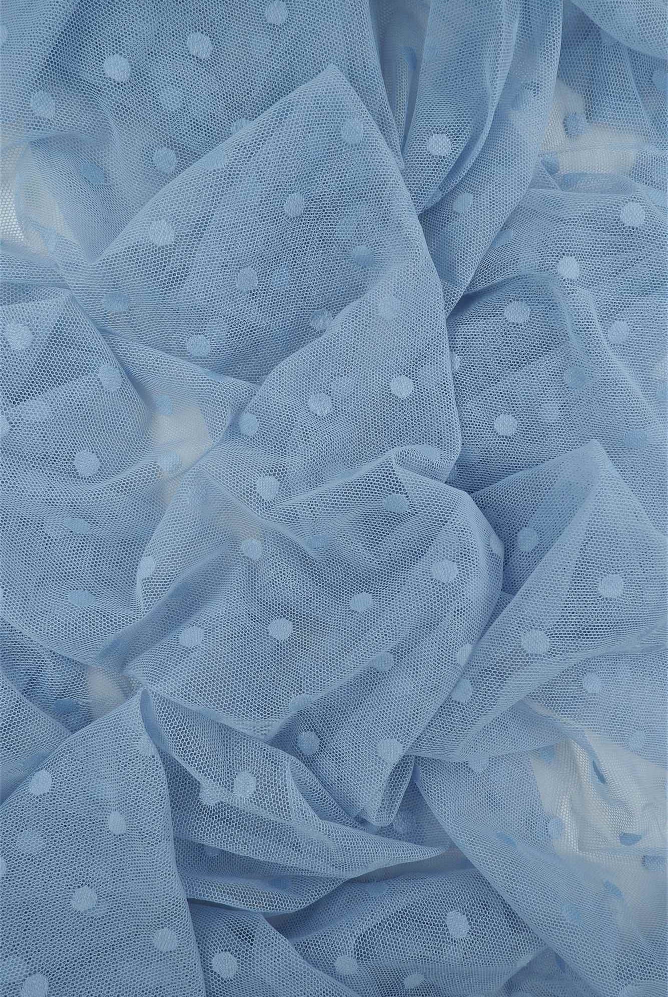 Polka Dot Mesh Stretch Fabric - MESH-3698