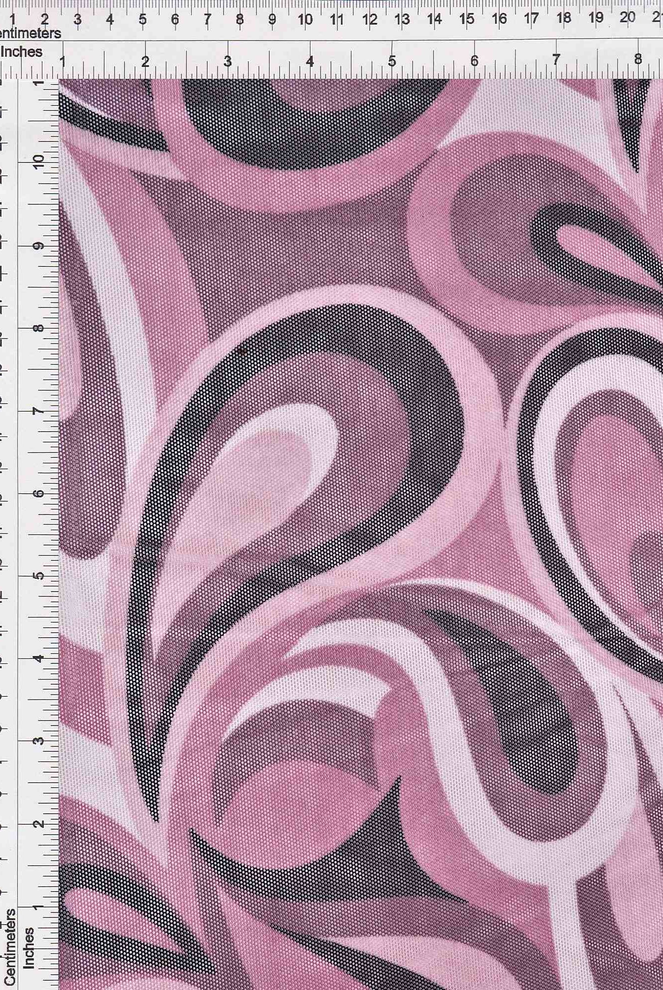 Retro Paisley Geometric Stretch Mesh Fabric - MESH-SE80904