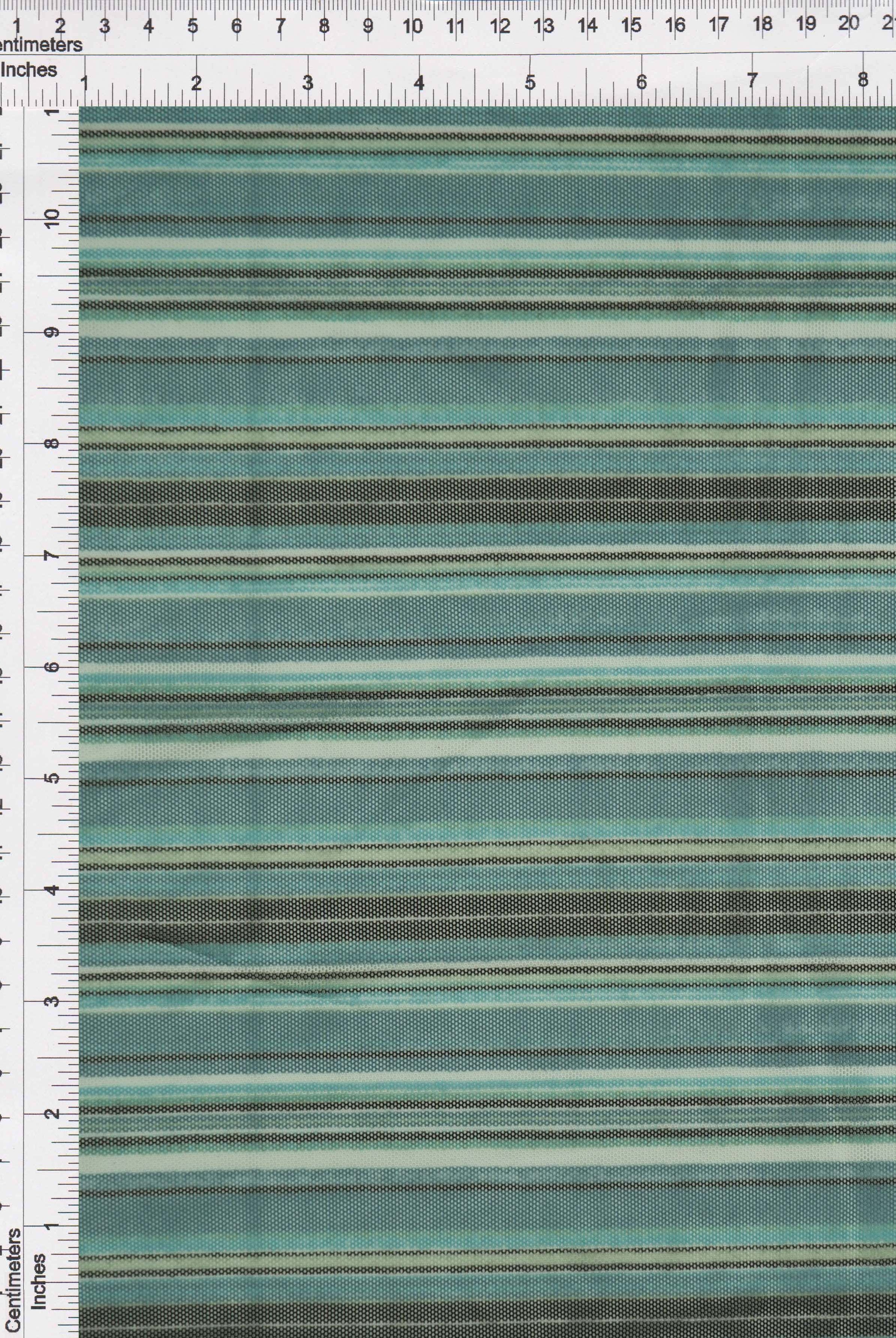 MESH-SE805160 TEAL MINT BLOUSE BODYSUIT CAMI FLOCKING LOUNGEWEAR MESH POLYESTER PRINT SPANDEX STRETCH STRIPE TOPS TUNICS