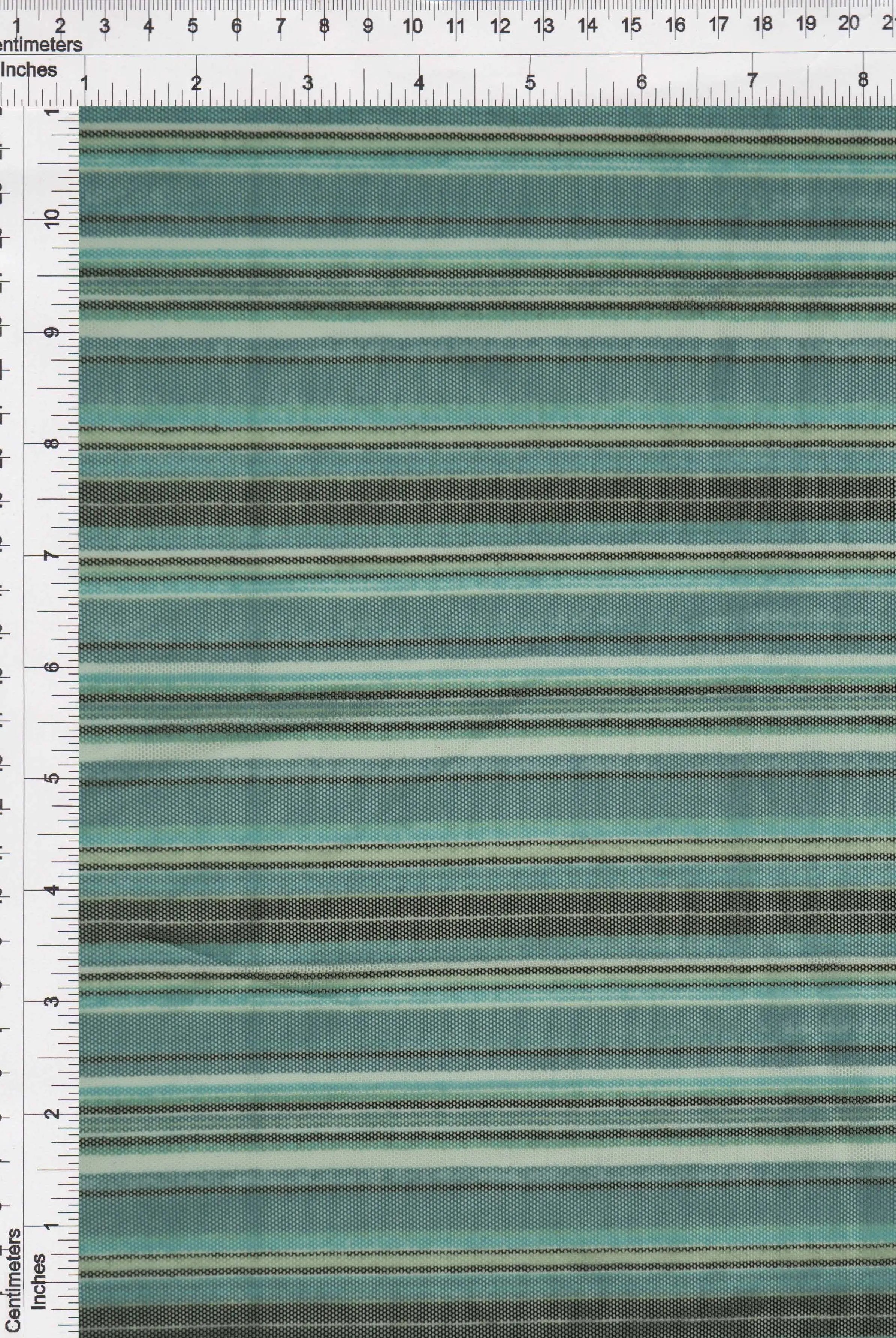 MESH-SE805160 TEAL MINT BLOUSE BODYSUIT CAMI FLOCKING LOUNGEWEAR MESH POLYESTER PRINT SPANDEX STRETCH STRIPE TOPS TUNICS