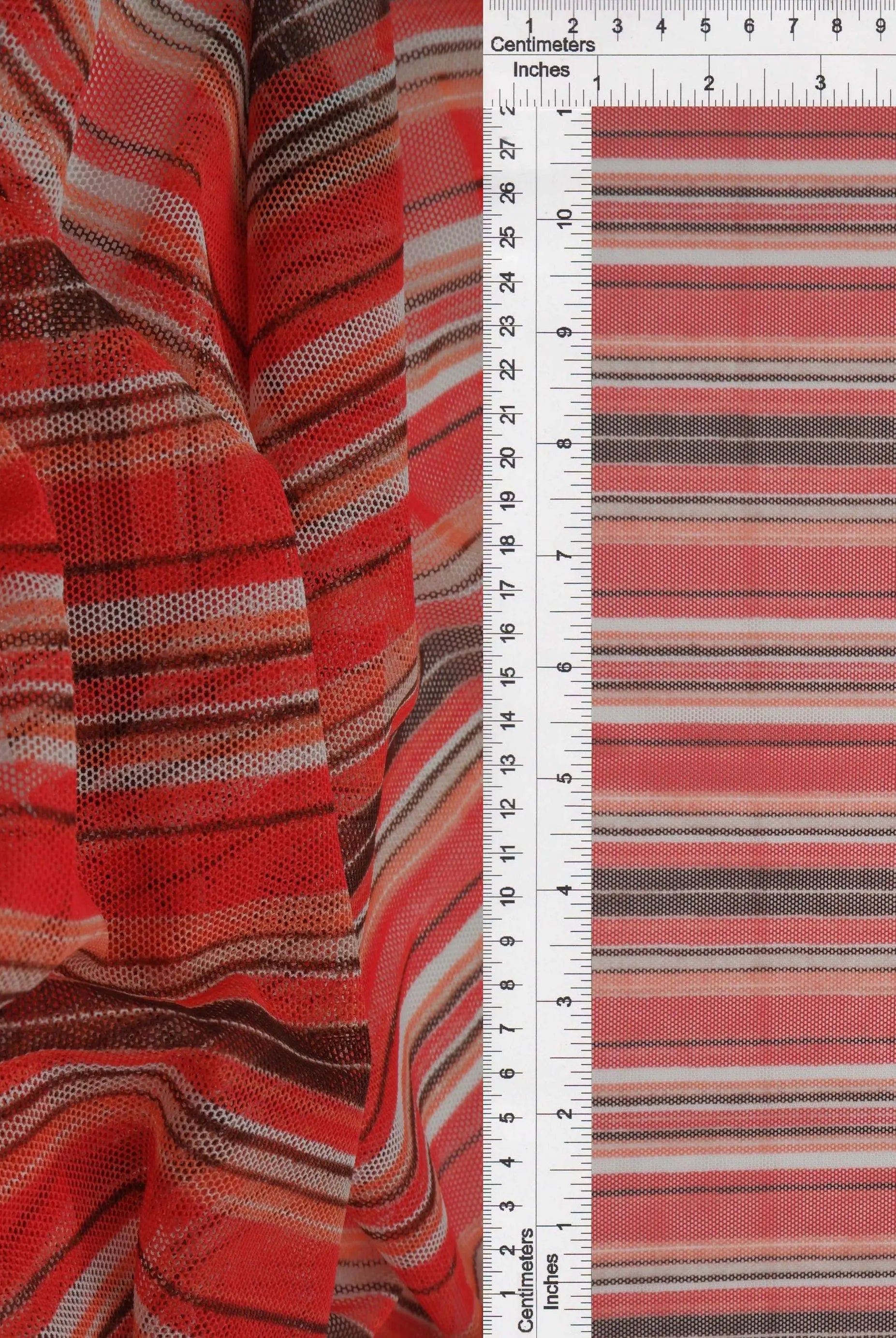 MESH-SE805160 SPICE/BROWN BLOUSE BODYSUIT CAMI FLOCKING LOUNGEWEAR MESH POLYESTER PRINT SPANDEX STRETCH STRIPE TOPS TUNICS