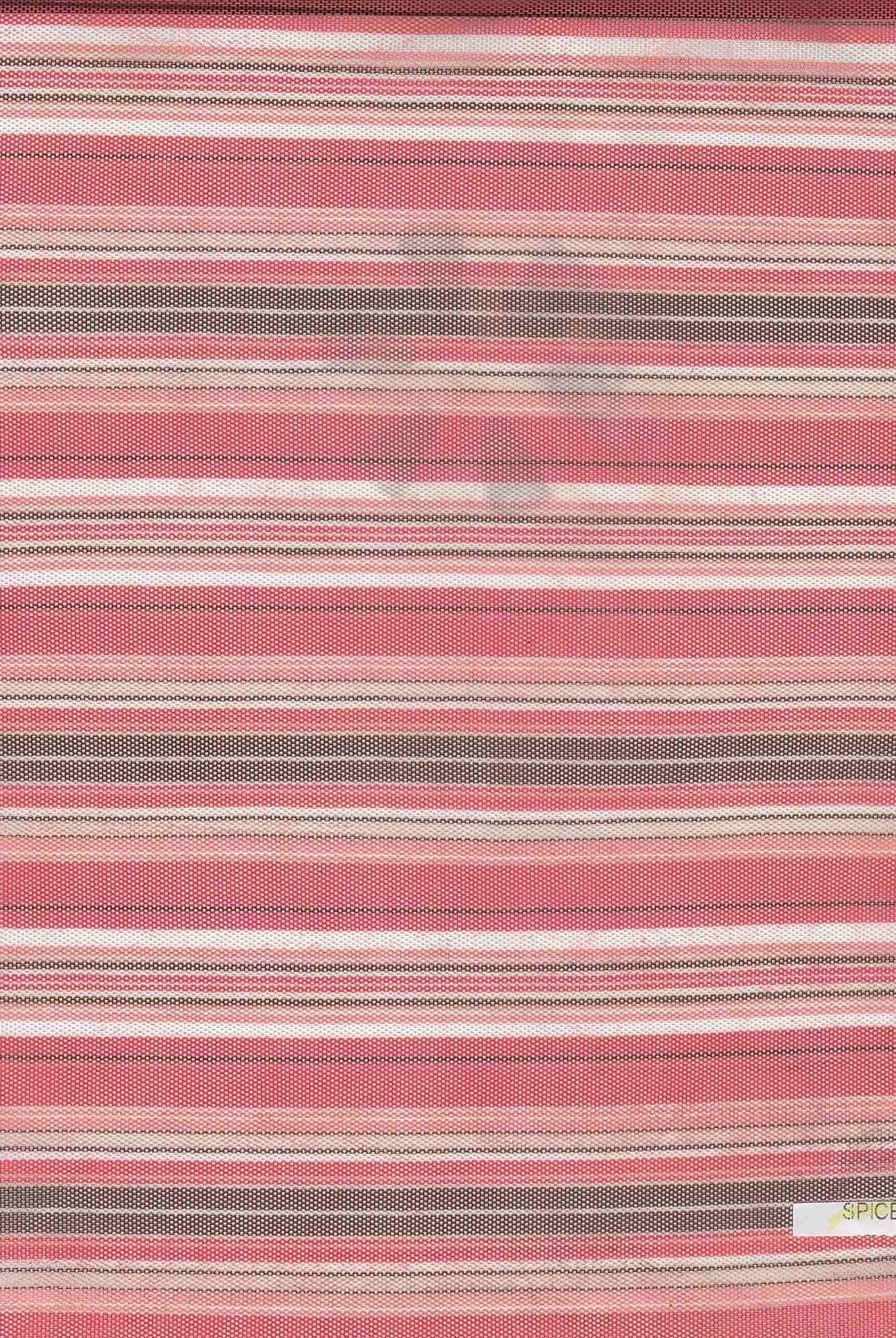 MESH-SE805160 SPICE/BROWN BLOUSE BODYSUIT CAMI FLOCKING LOUNGEWEAR MESH POLYESTER PRINT SPANDEX STRETCH STRIPE TOPS TUNICS