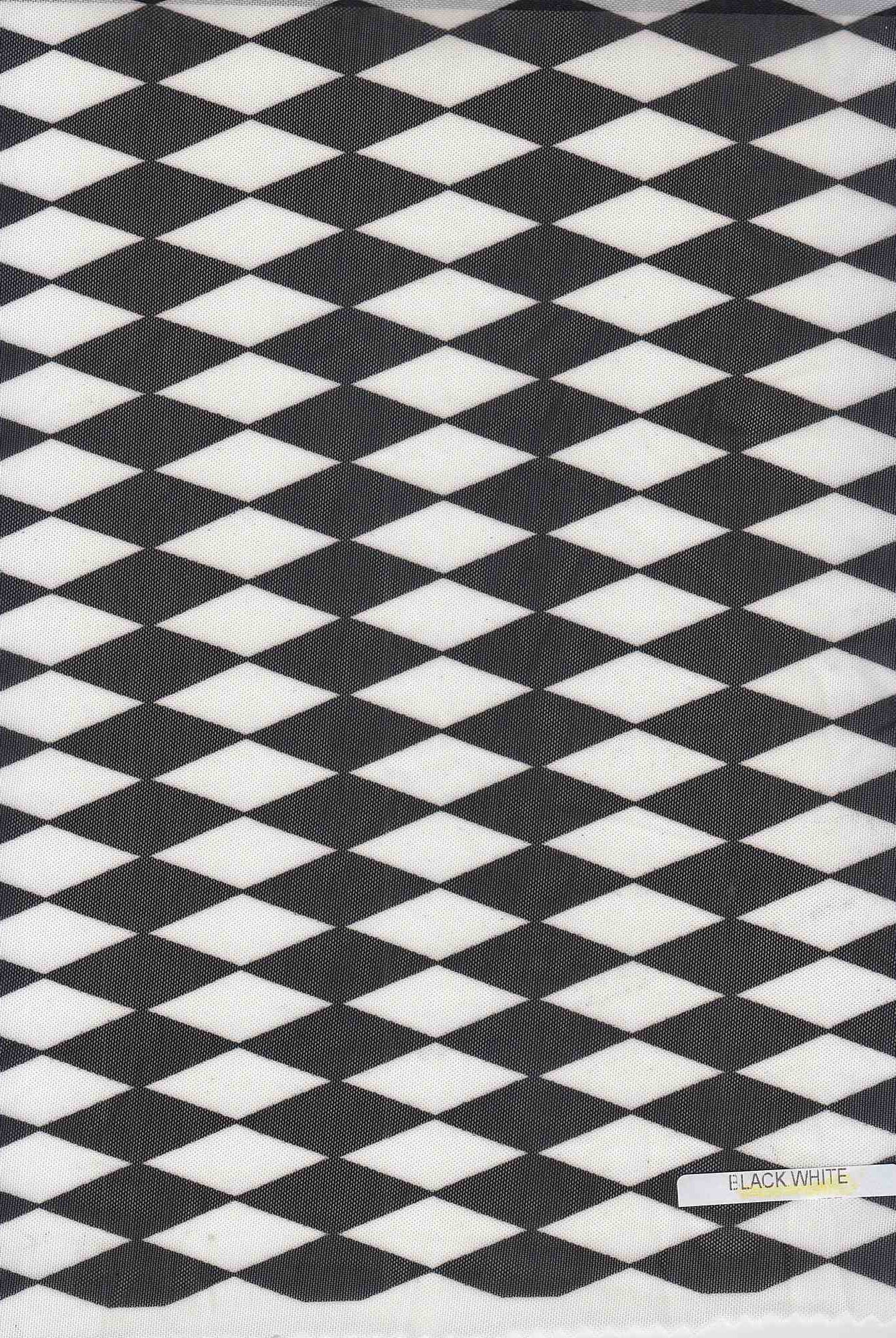 Mesh Retro Geometric Flocking Print Fabric - MESH-Q20216