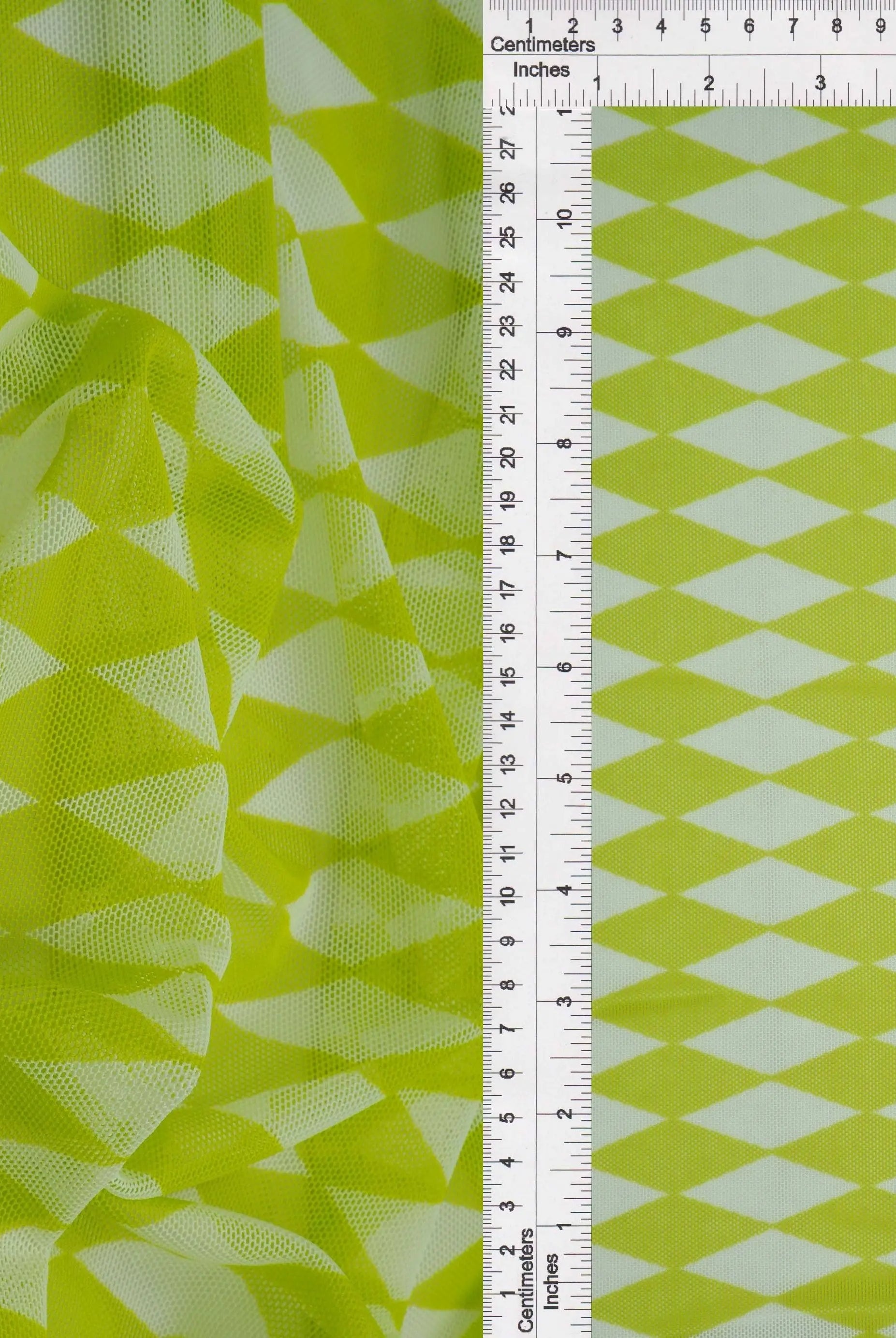 MESH-Q20216 LIME/WHITE BLOUSE BODYSUIT CAMI FLOCKING GEOMETRIC LOUNGEWEAR MESH POLYESTER PRINT RETRO SPANDEX STRETCH TOPS TUNICS