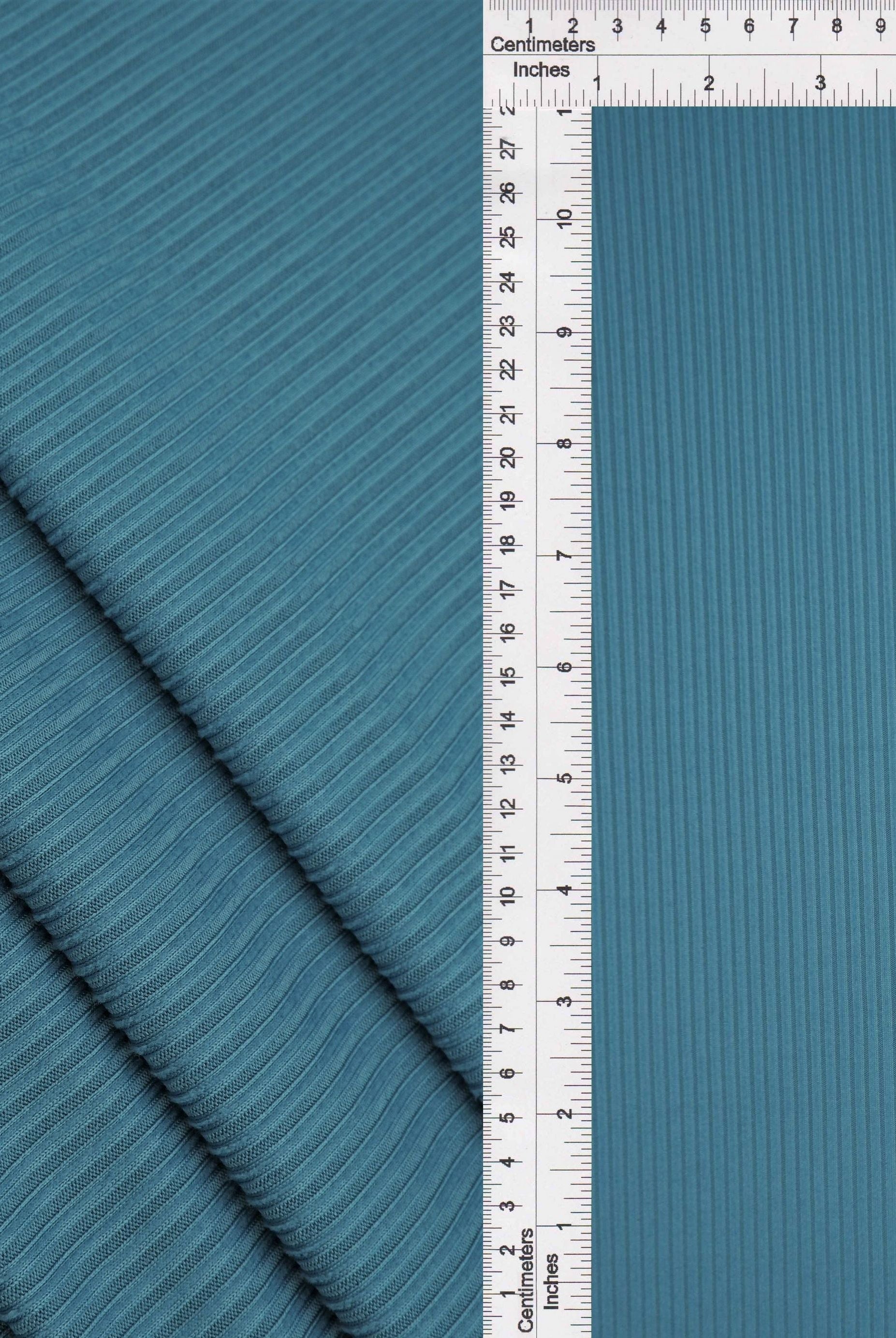 Rib Solid Stretch Knit Fabric - KNT4151