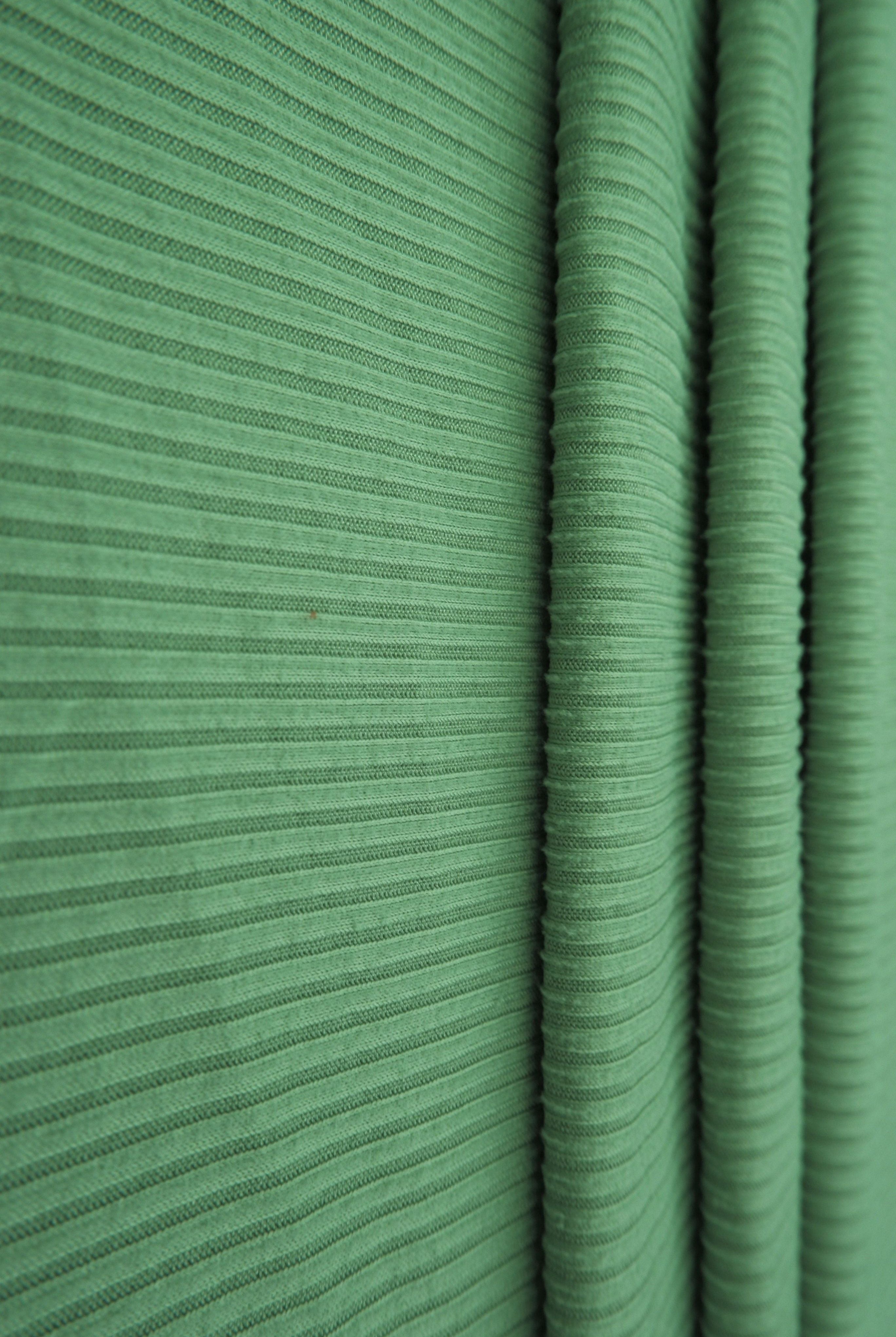 Rib Solid Stretch Knit Fabric - KNT4151