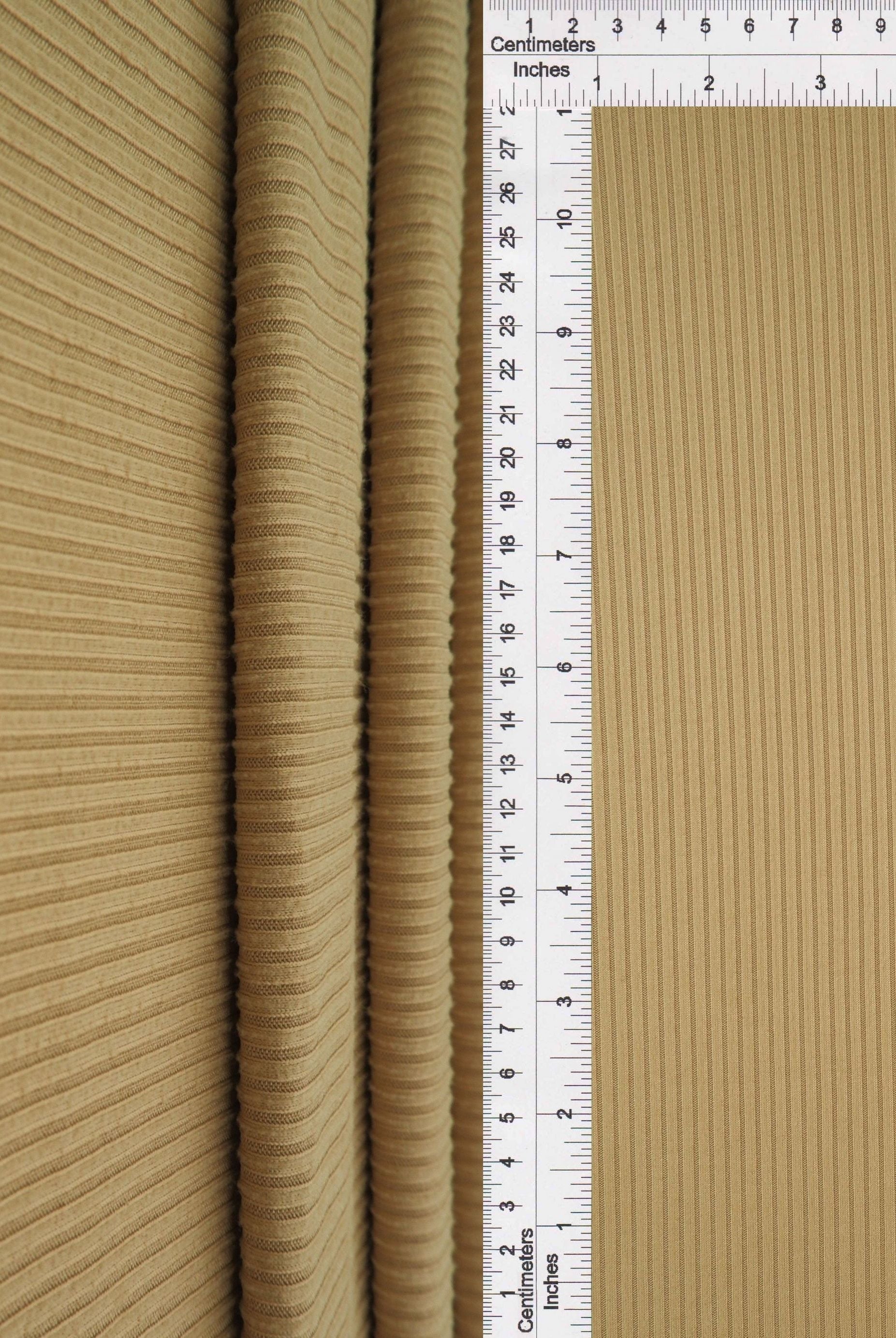 Rib Solid Stretch Knit Fabric - KNT4151