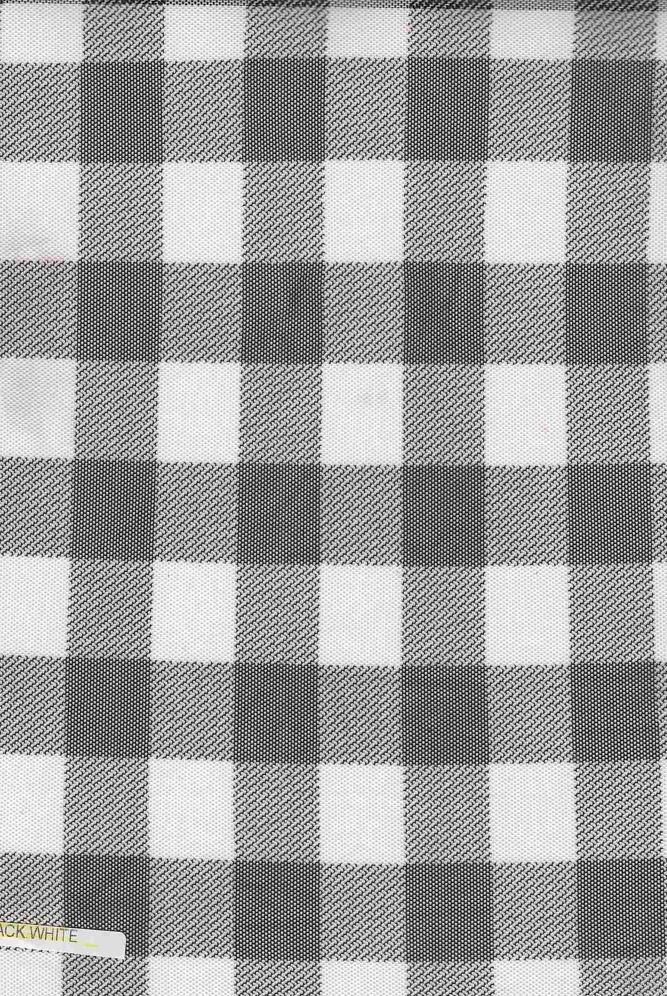 Mesh Checkered Flocking Plaid Print Fabric - MESH-SE902140