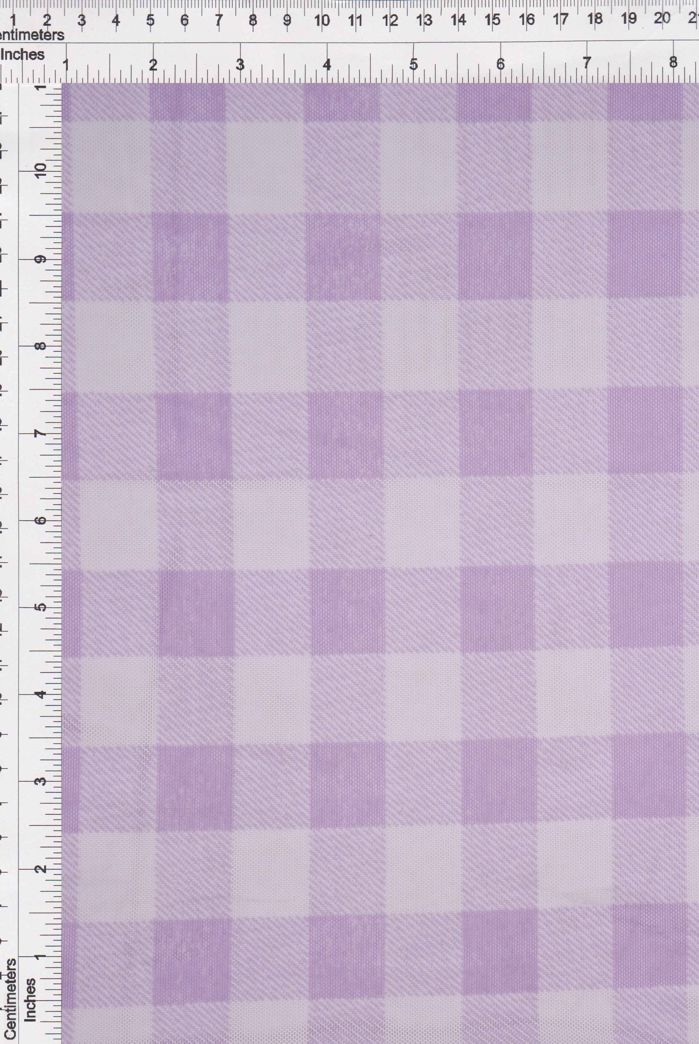 MESH-SE902140 LAVENDER/WHT BLOUSE BODYSUIT CAMI CHECKERED FLOCKING GINGHAM LOUNGEWEAR MESH PLAID POLYESTER PRINT SPANDEX STRETCH TOPS TUNICS