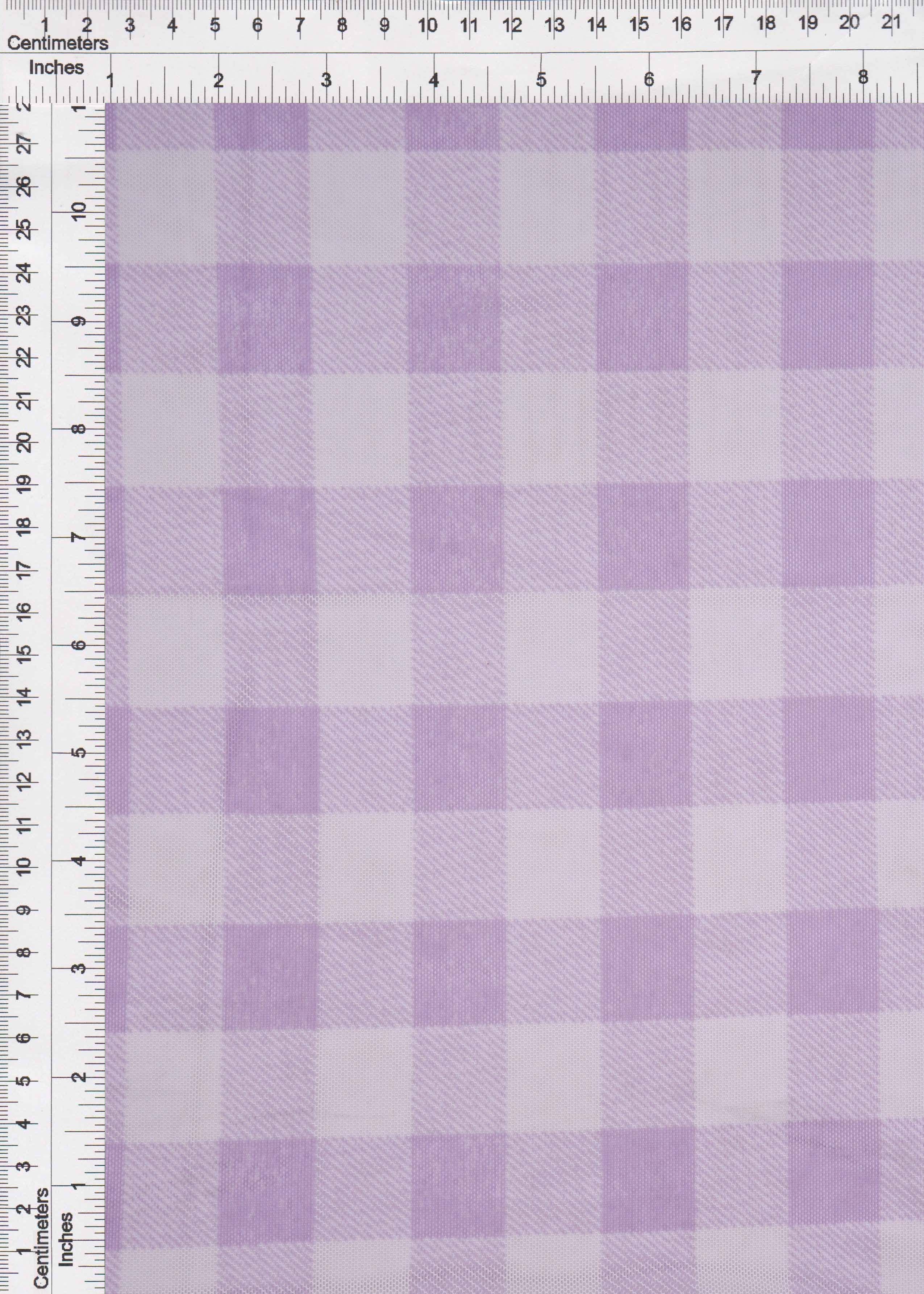 MESH-SE902140 LAVENDER/WHT BLOUSE BODYSUIT CAMI CHECKERED FLOCKING GINGHAM LOUNGEWEAR MESH PLAID POLYESTER PRINT SPANDEX STRETCH TOPS TUNICS