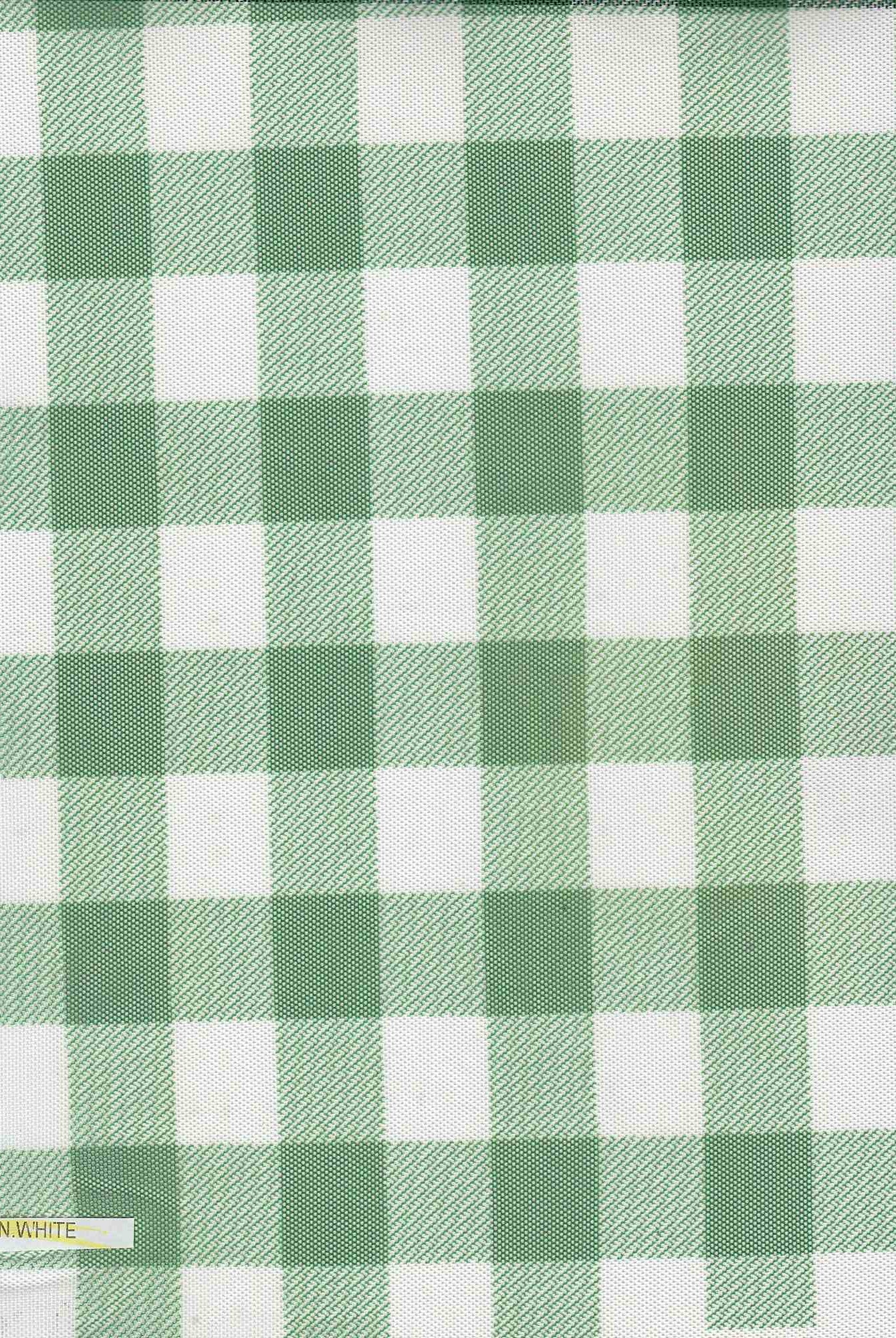 MESH-SE902140 GREEN/WHT BLOUSE BODYSUIT CAMI CHECKERED FLOCKING GINGHAM LOUNGEWEAR MESH PLAID POLYESTER PRINT SPANDEX STRETCH TOPS TUNICS