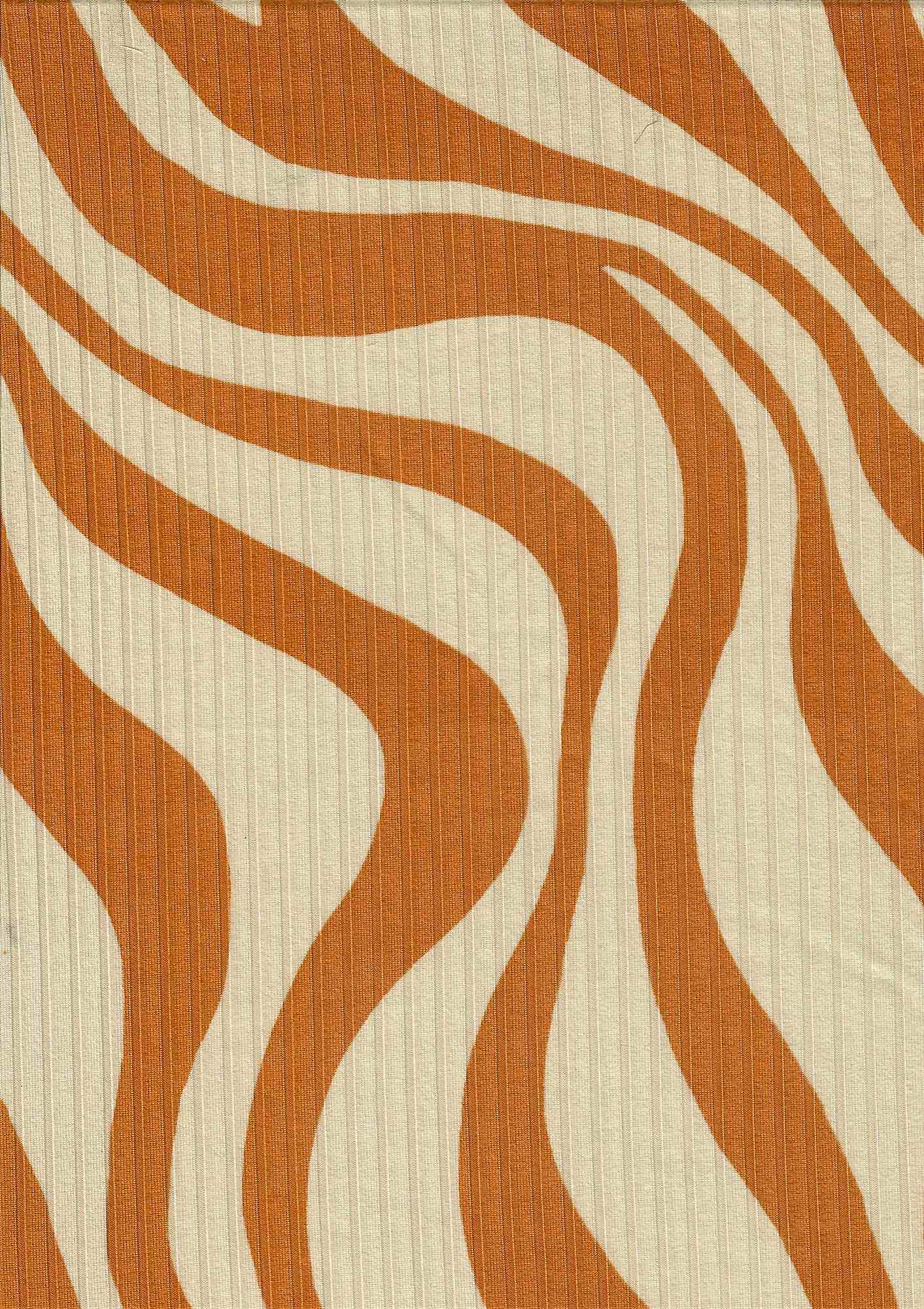 Abstract Zebra Ribbed Knit Fabric - KNT4135-MS10129