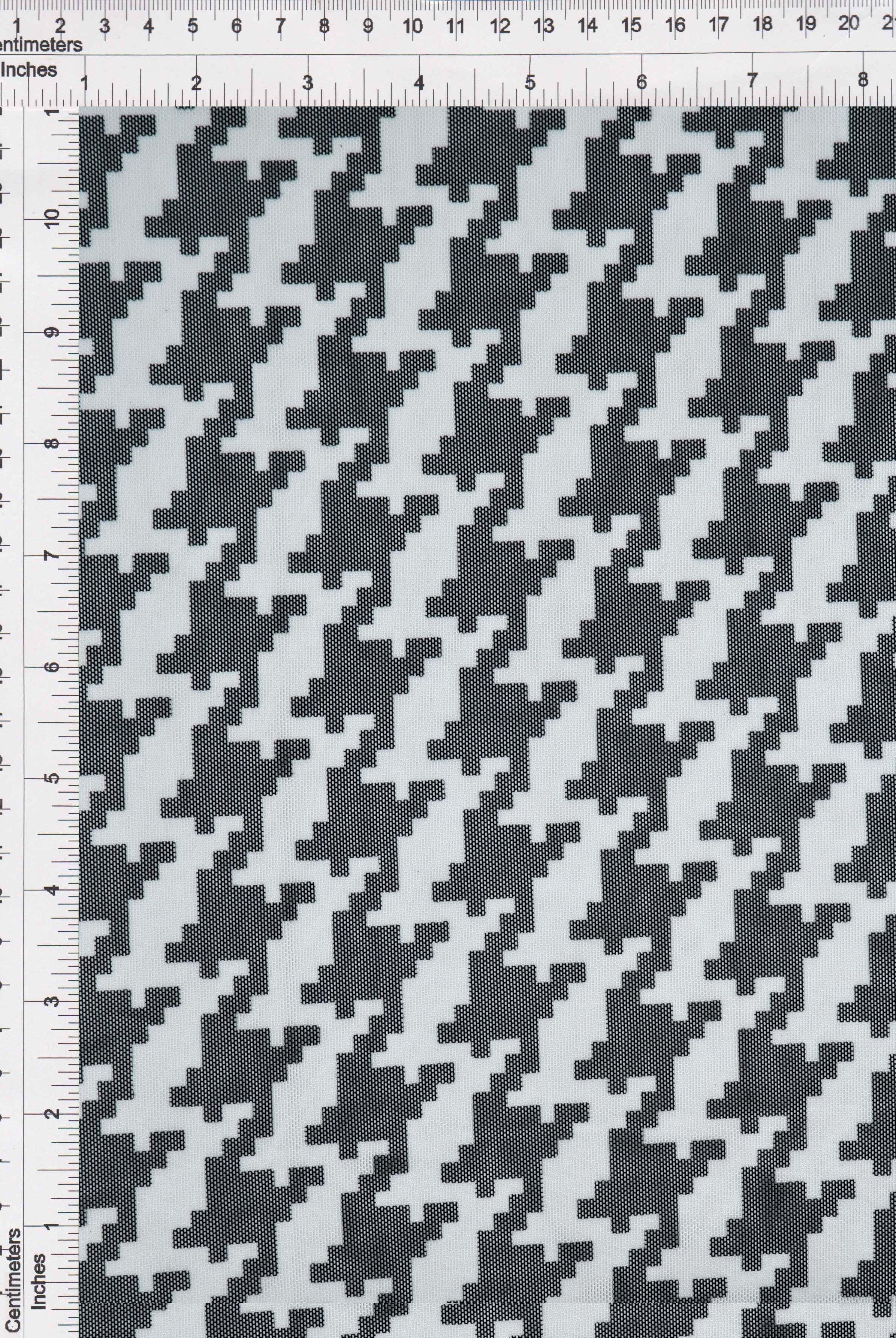 Mesh Flocking Stretch Fabric - MESH-DU489