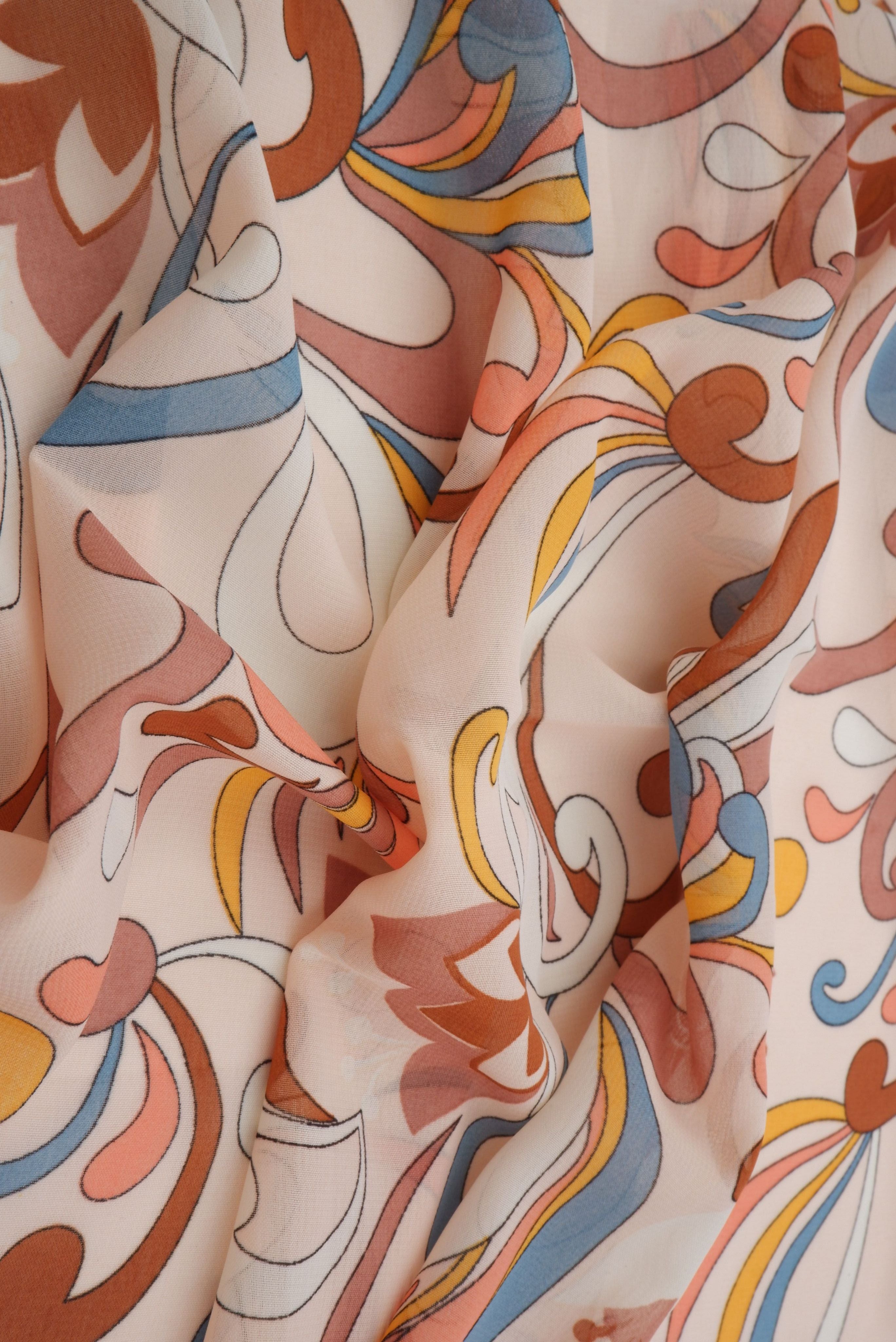 HIMLT-SE902100 BLUSH/AQUA BLOUSE BODYSUIT BOTTOMS CAMI DRESS HI-MULTI NON STRETCH PANTS POLYESTER PRINT PUCCI SKIRTS SWISS DOT TOPS WOVEN