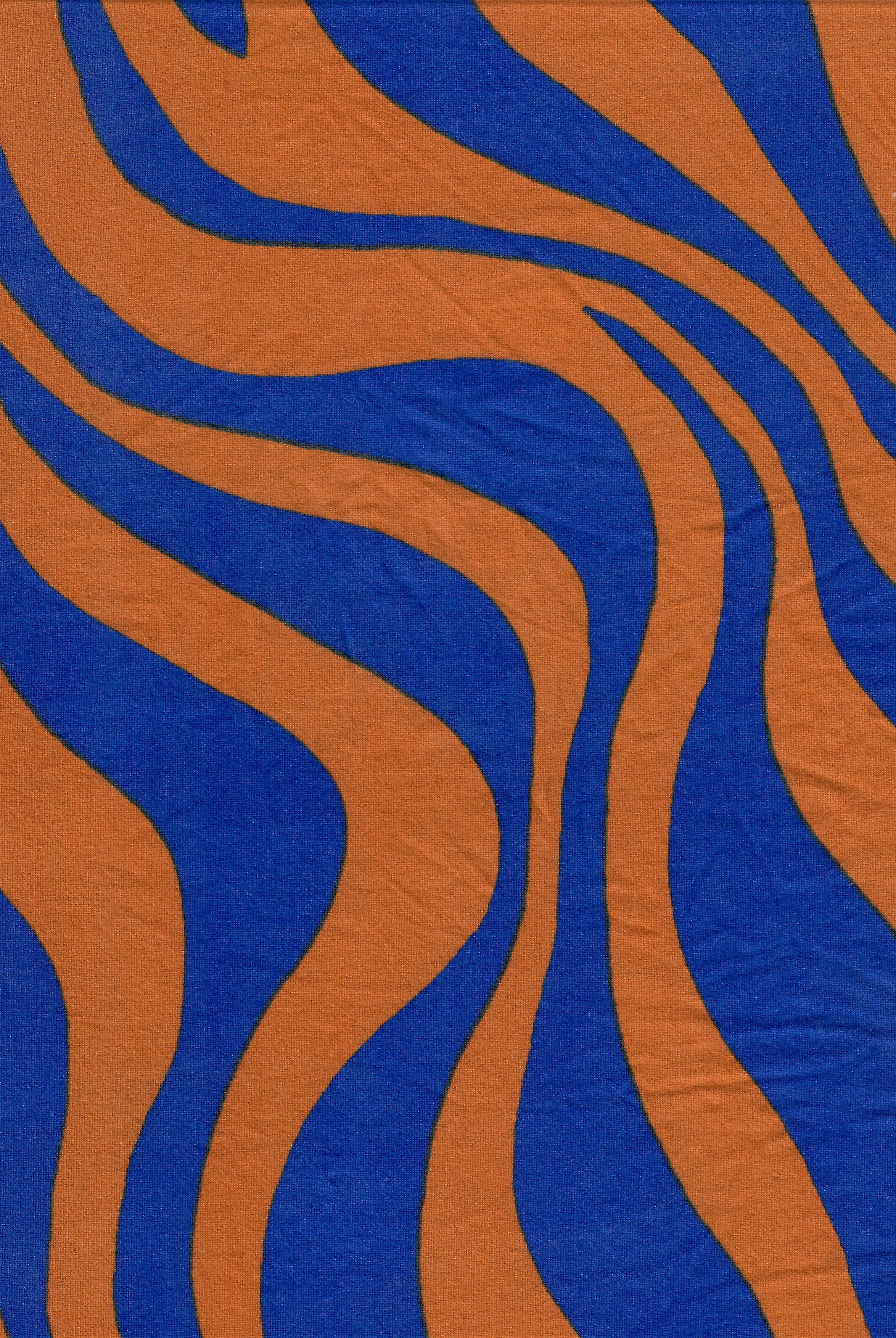 KNT2100-MS10129 ROYAL/RUST ANIMAL BIKER SHORTS BLOUSE BLUE BODYSUIT BOTTOMS CAMI DRESS DTY BRUSHED KNIT LOUNGEWEAR PANTS POLYESTER PRINT RUST SKIRTS SPANDEX STRETCH T-SHIRT TOPS TUNICS ZEBRA