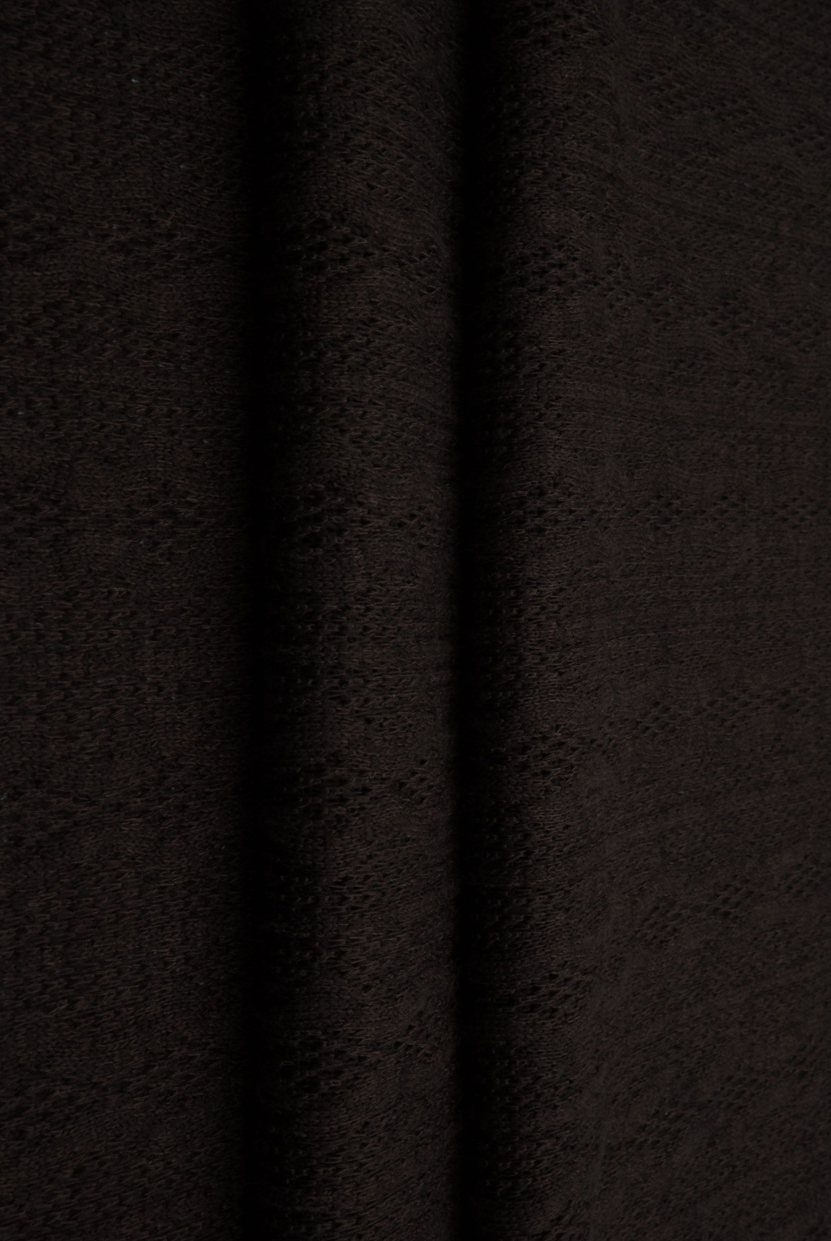 KNT4422 BROWN DK BOTTOMS BROWN CAMI DRESS JACQUARD KNIT NO-PRINT OUTERWEAR POLYESTER SOLID SPANDEX STRETCH SWEATER TUNICS