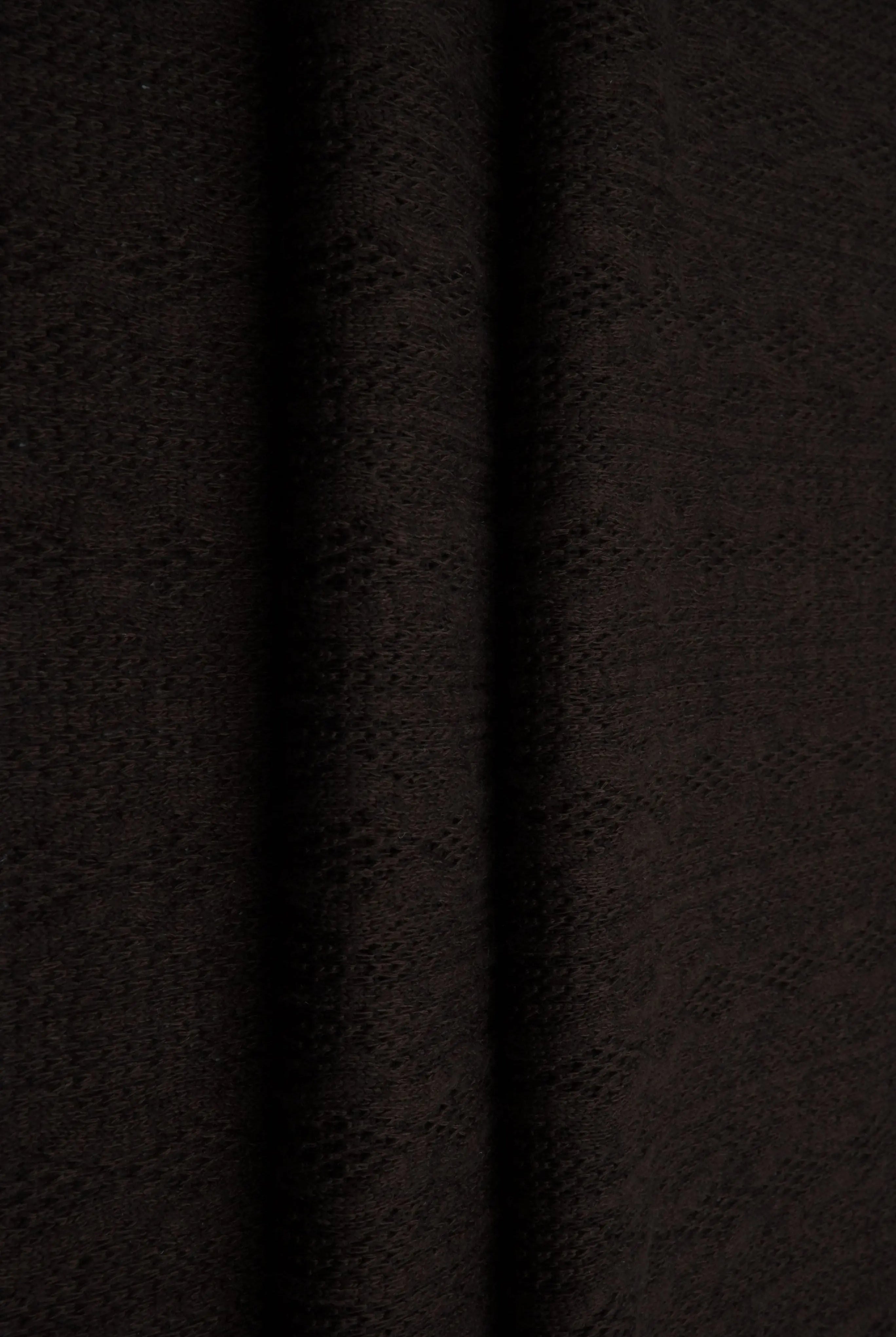 KNT4422 BROWN DK BOTTOMS BROWN CAMI DRESS JACQUARD KNIT NO-PRINT OUTERWEAR POLYESTER SOLID SPANDEX STRETCH SWEATER TUNICS