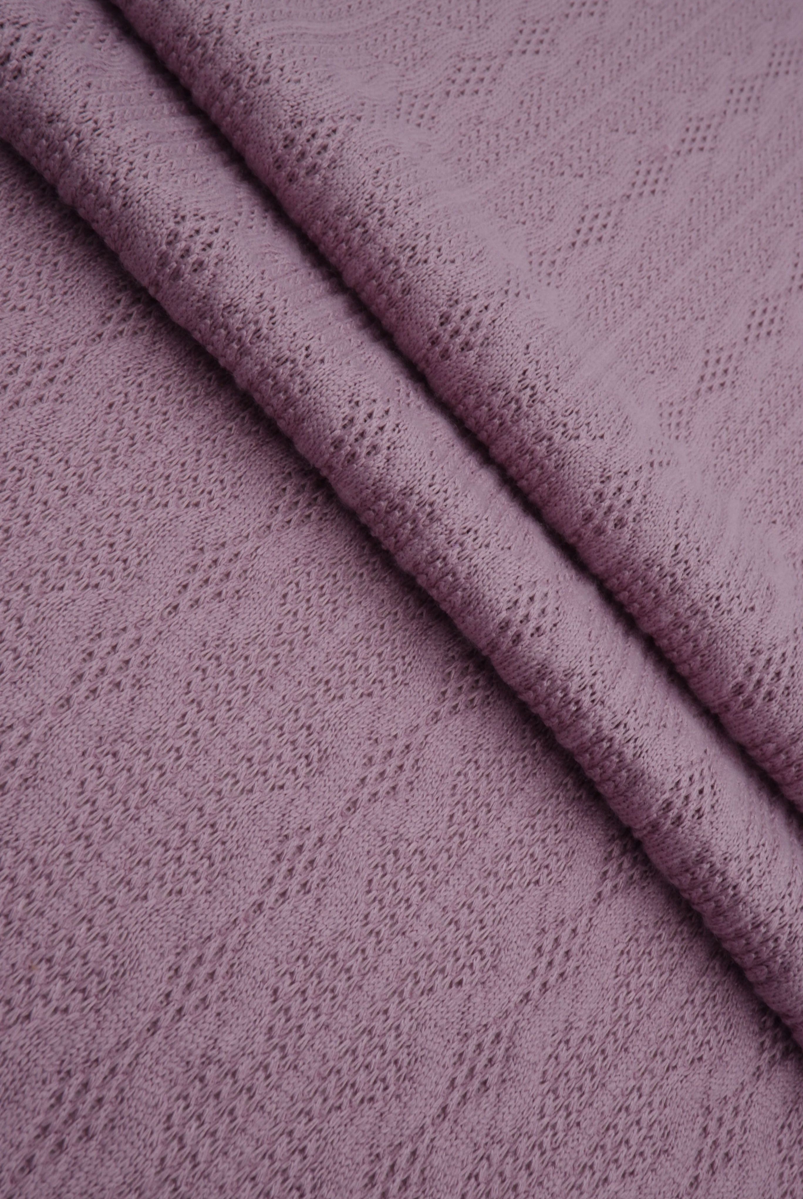 KNT4422 PURPLE VINTAGE BOTTOMS CAMI DRESS JACQUARD KNIT NO-PRINT OUTERWEAR POLYESTER PURPLE SOLID SPANDEX STRETCH SWEATER TUNICS