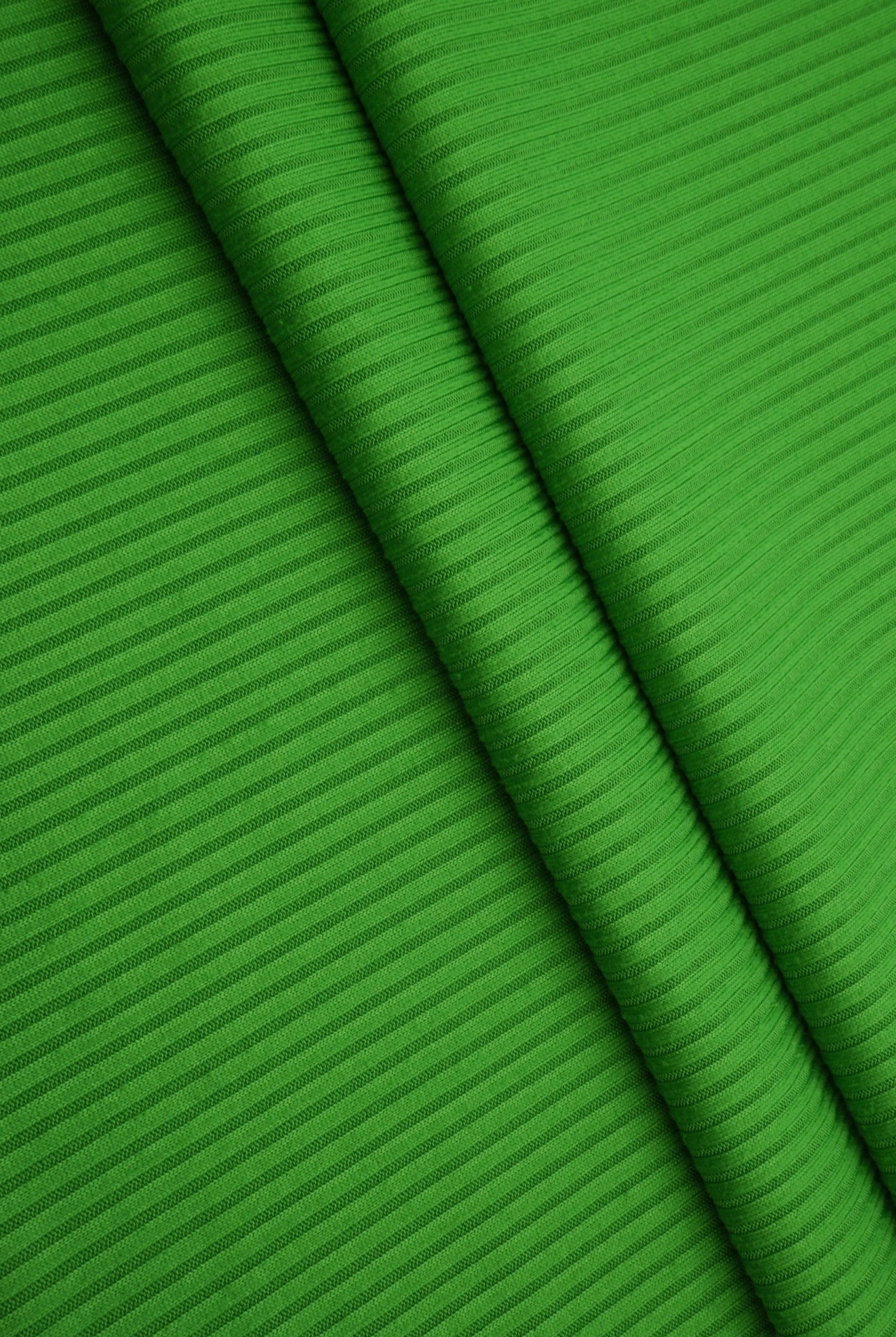 Rib Solid Stretch Knit Fabric - KNT4151