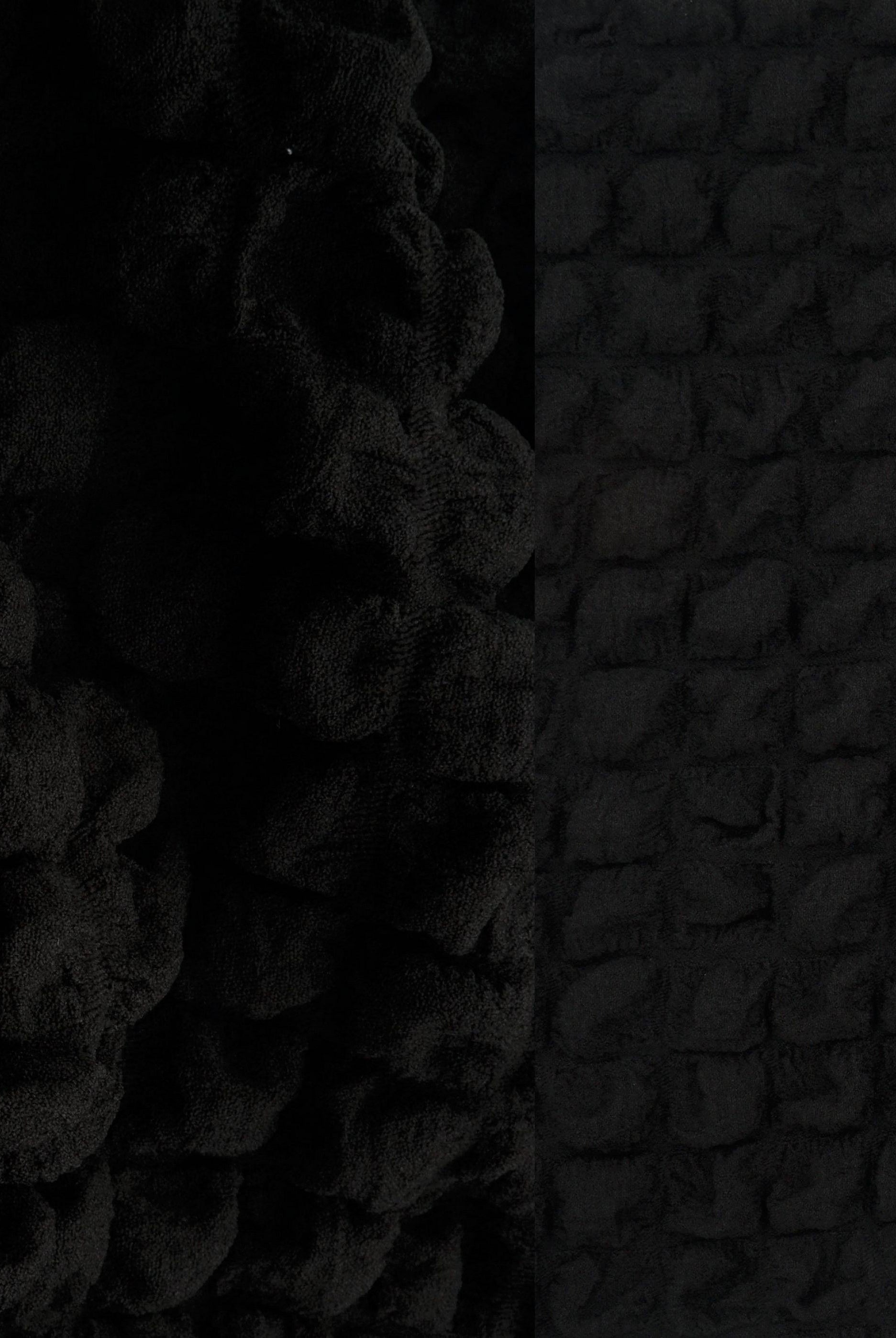 CRP4461 BLACK BLACK BLOUSE BODYSUIT BOTTOMS CAMI DRESS JACQUARD NO-PRINT NON STRETCH PANTS POLYESTER SKIRTS SOLID SPANDEX TOPS TUNICS WOVEN