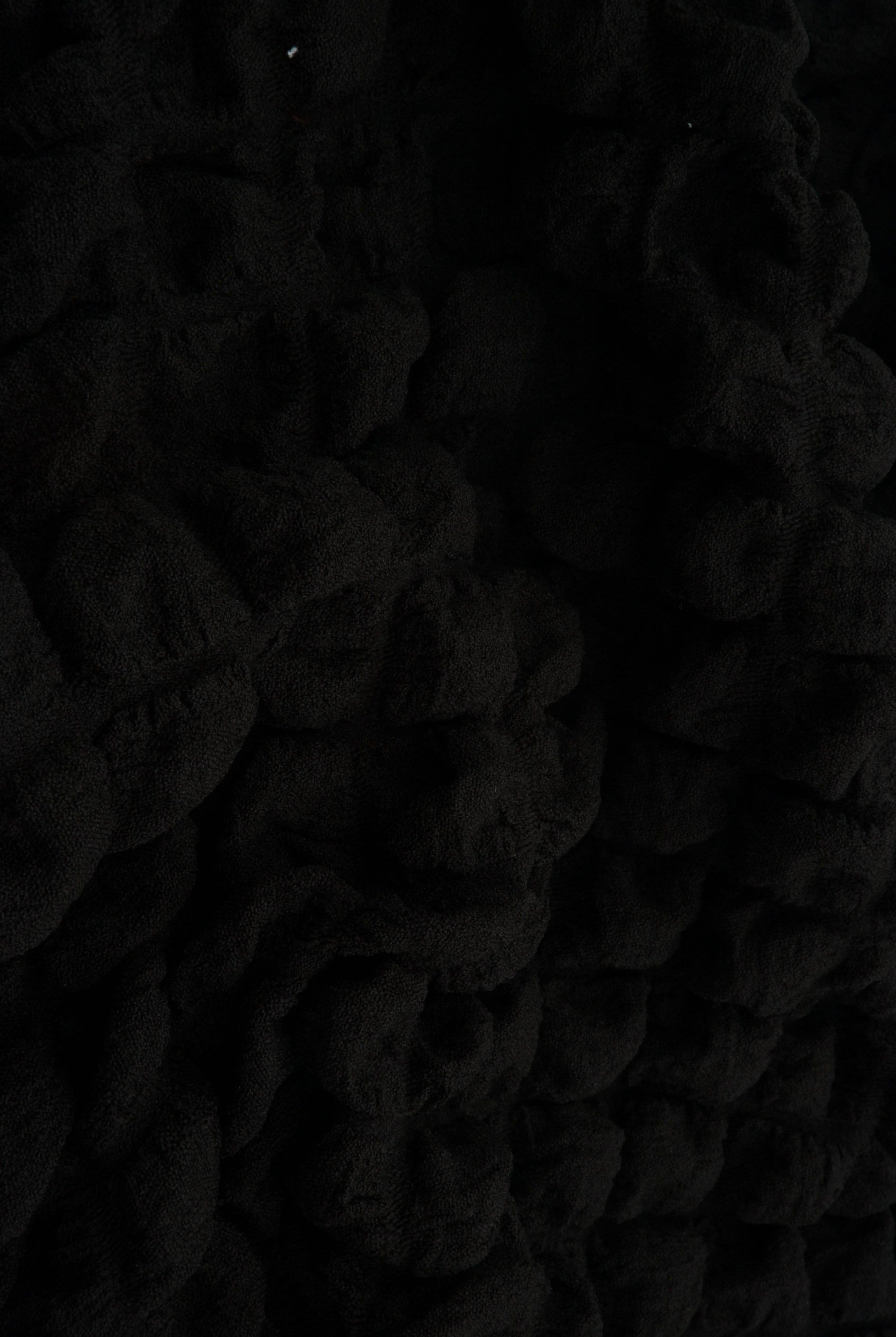 CRP4461 BLACK BLACK BLOUSE BODYSUIT BOTTOMS CAMI DRESS JACQUARD NO-PRINT NON STRETCH PANTS POLYESTER SKIRTS SOLID SPANDEX TOPS TUNICS WOVEN