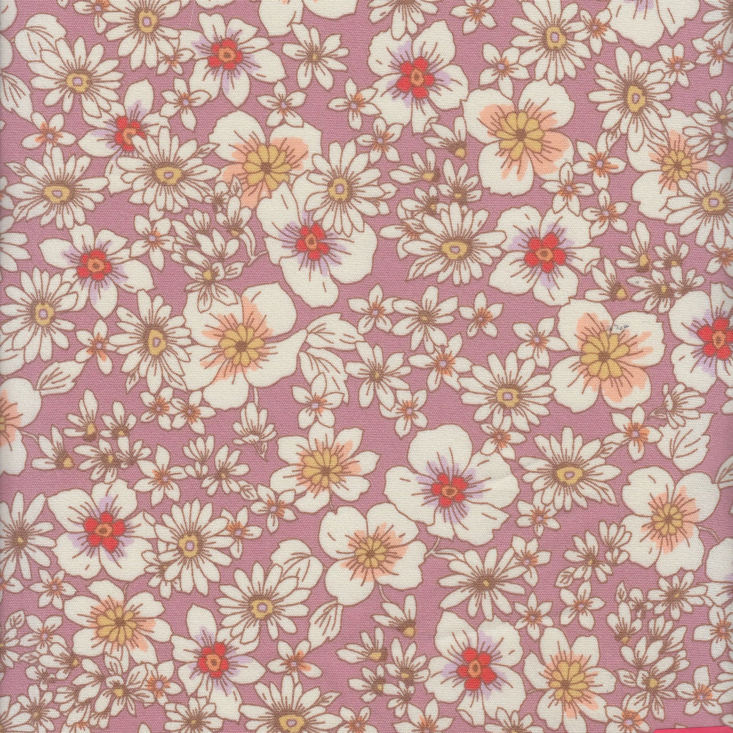 POP4178-MS10166 ROSE FLOWER AIRFLOW BLOUSE BODYSUIT BOTTOMS BROWN CAMI CEY CREAM DITSY DRESS LOUNGEWEAR PANTS PINK POLYESTER PRINT SKIRTS SUBLIMATION TOPS WOVEN