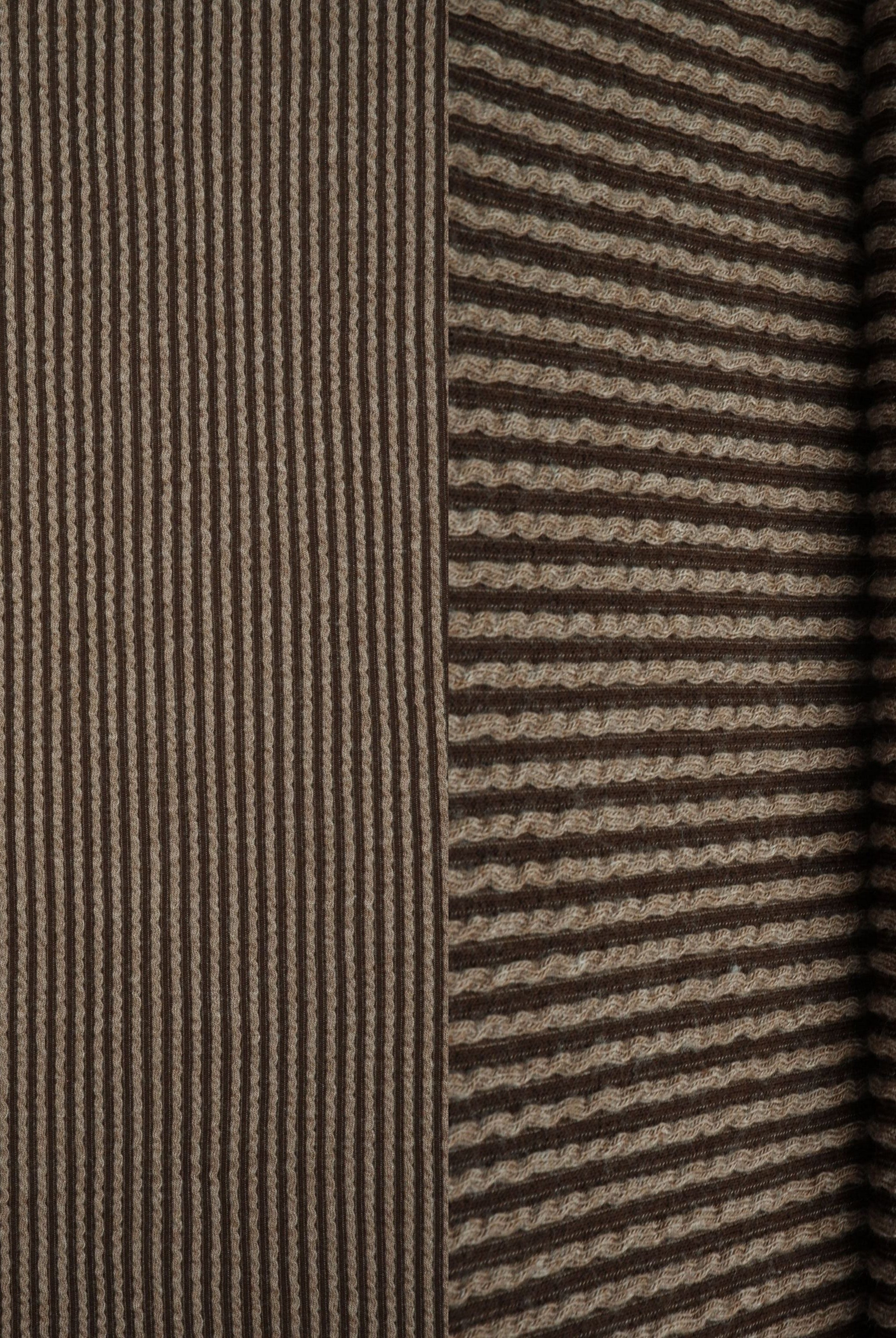 Jacquard Double Knit Rib Stretch Fabric - KNT4463