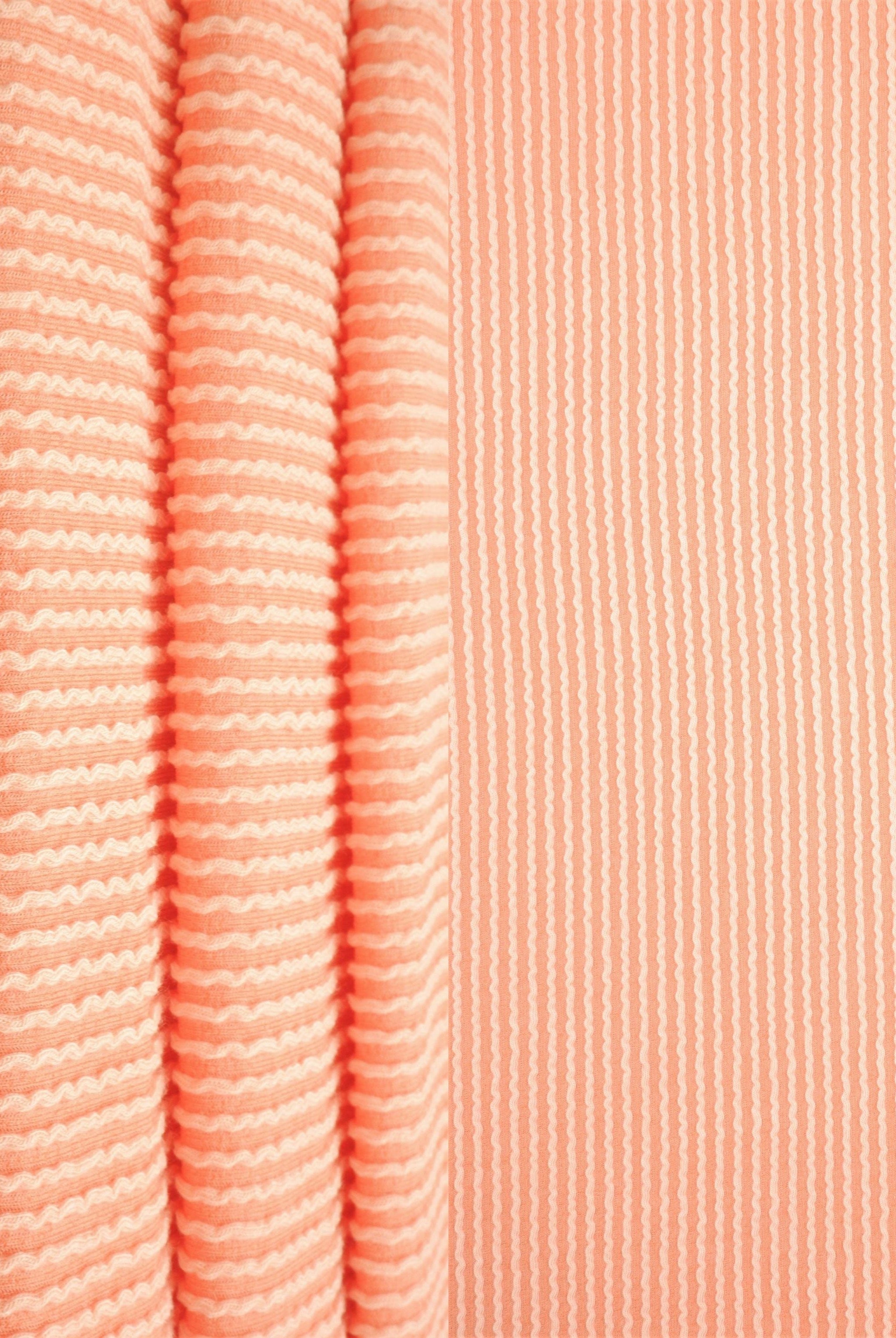 Jacquard Double Knit Rib Stretch Fabric - KNT4463