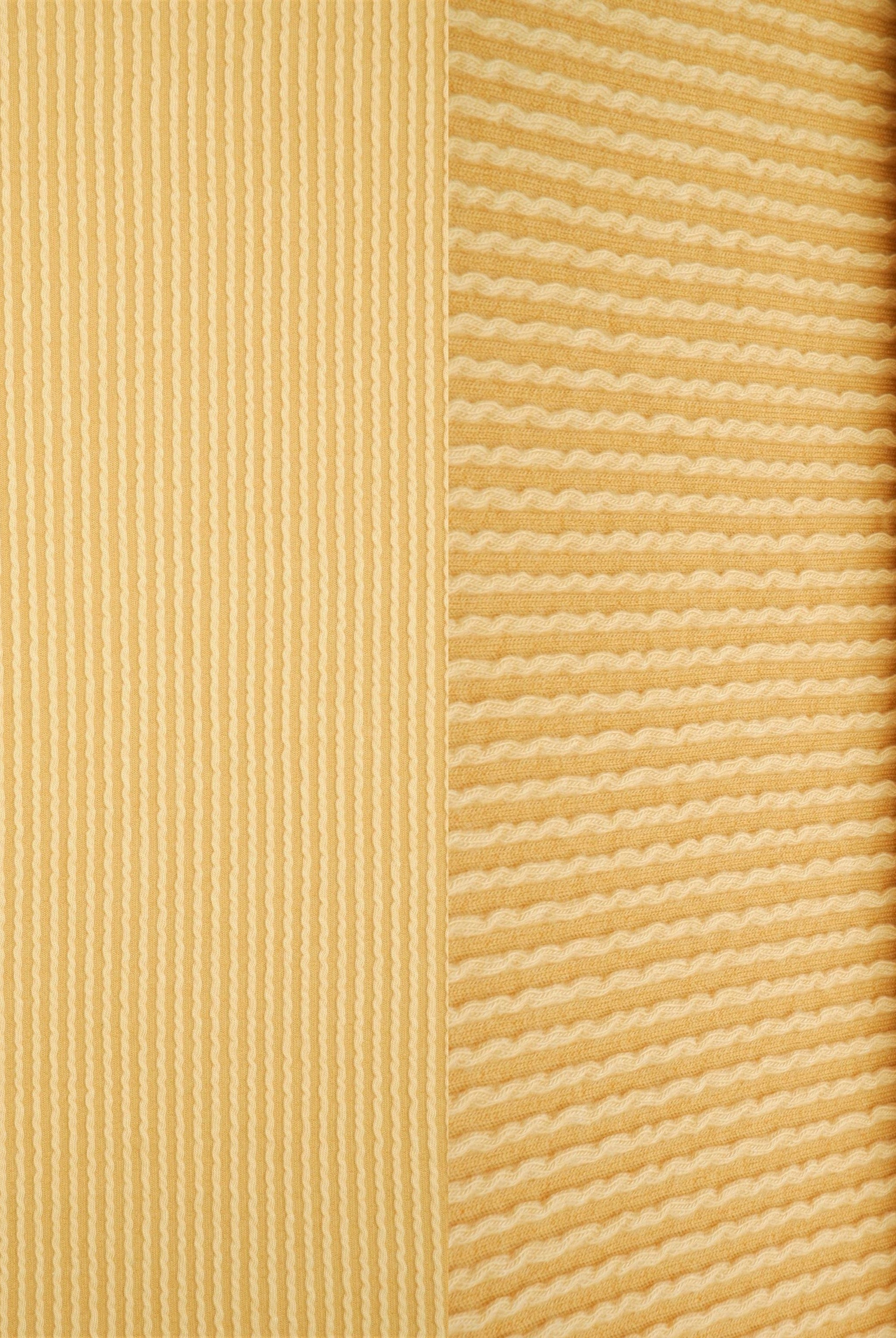 Jacquard Double Knit Rib Stretch Fabric - KNT4463