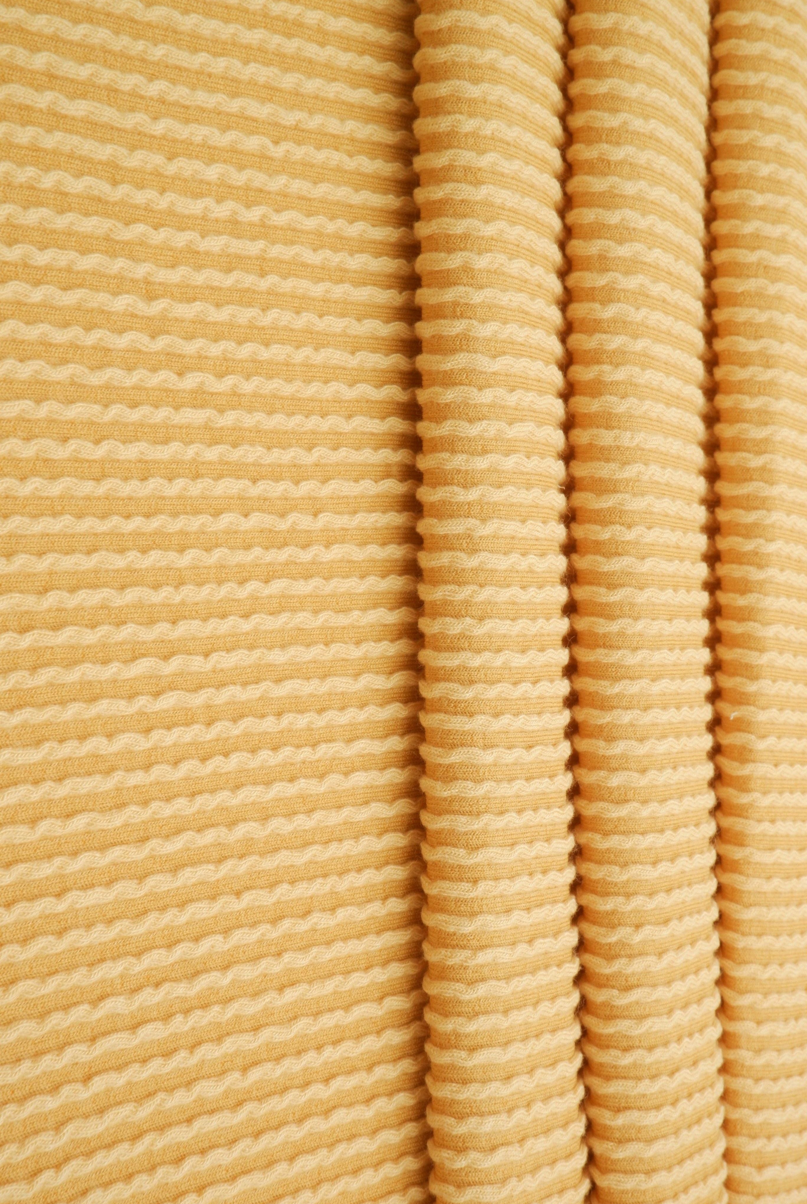 Jacquard Double Knit Rib Stretch Fabric - KNT4463