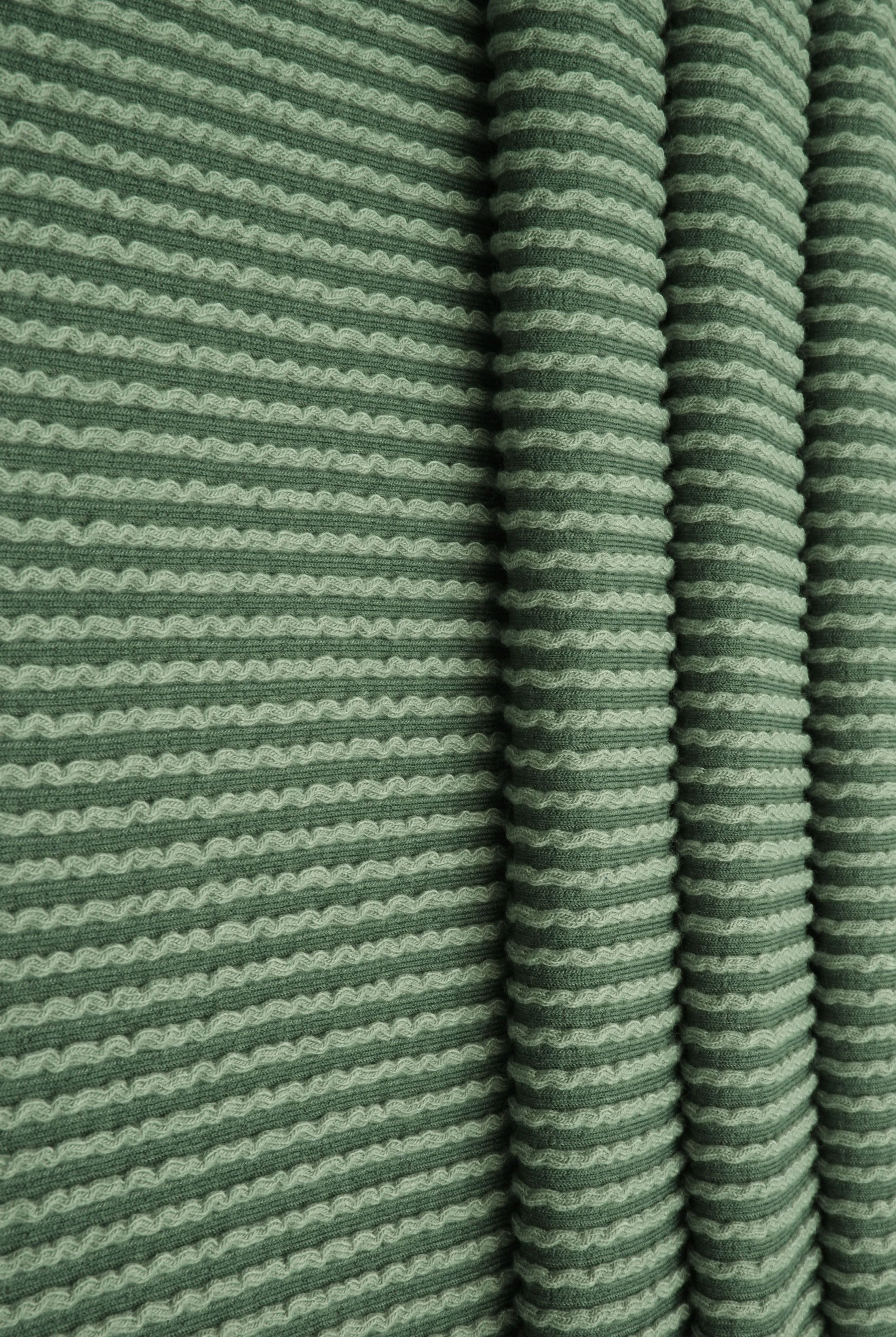 Jacquard Double Knit Rib Stretch Fabric - KNT4463