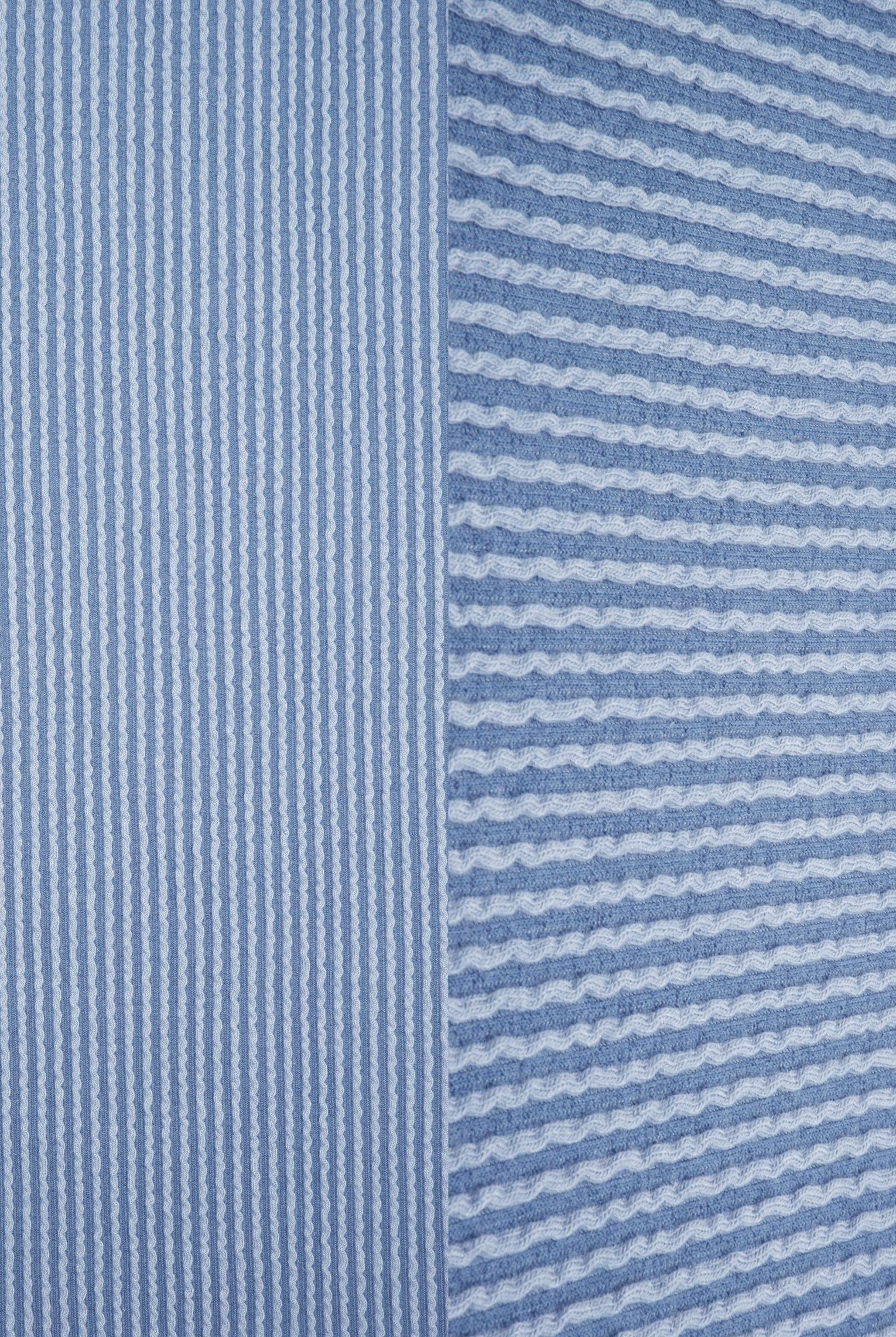 Jacquard Double Knit Rib Stretch Fabric - KNT4463