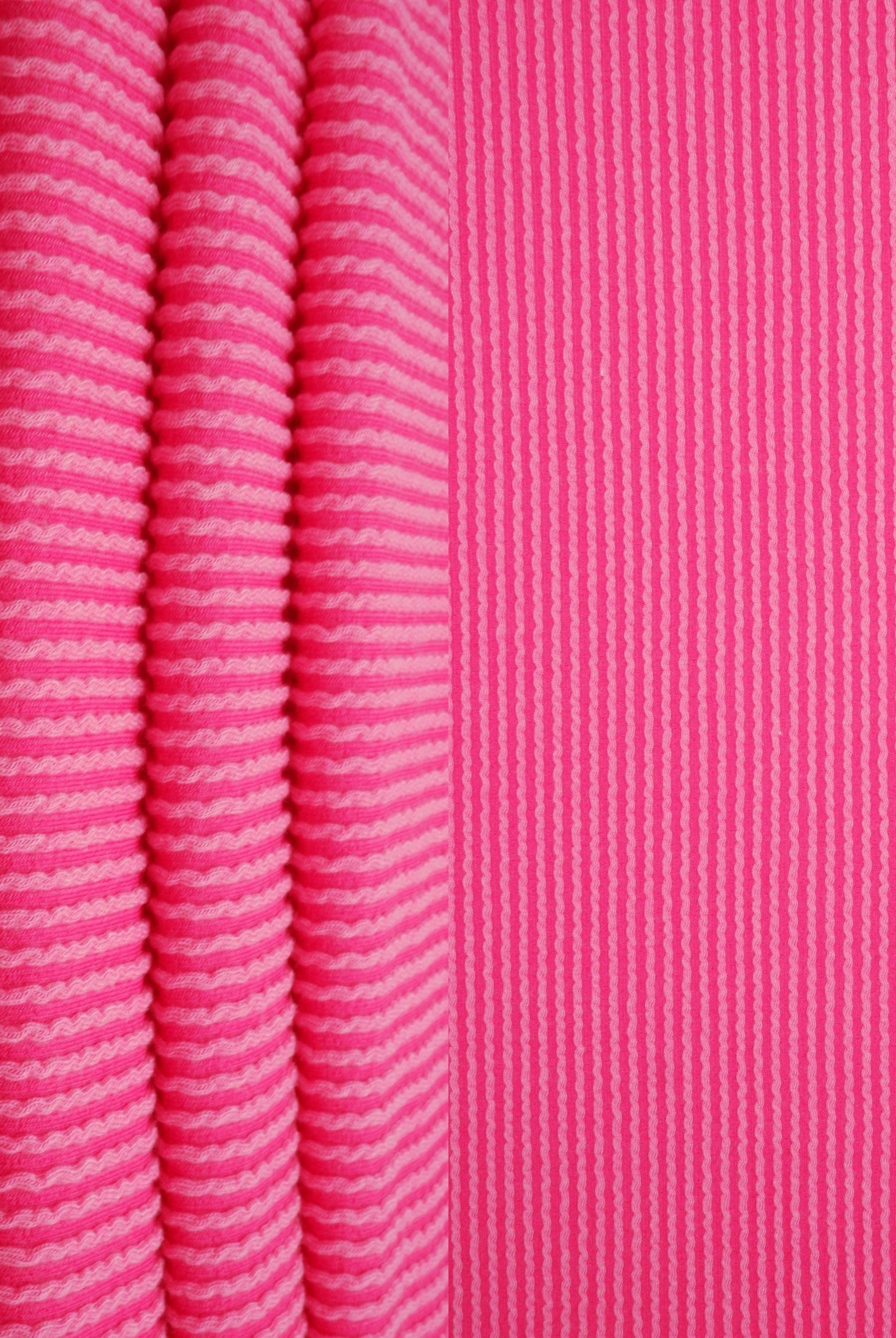 Jacquard Double Knit Rib Stretch Fabric - KNT4463